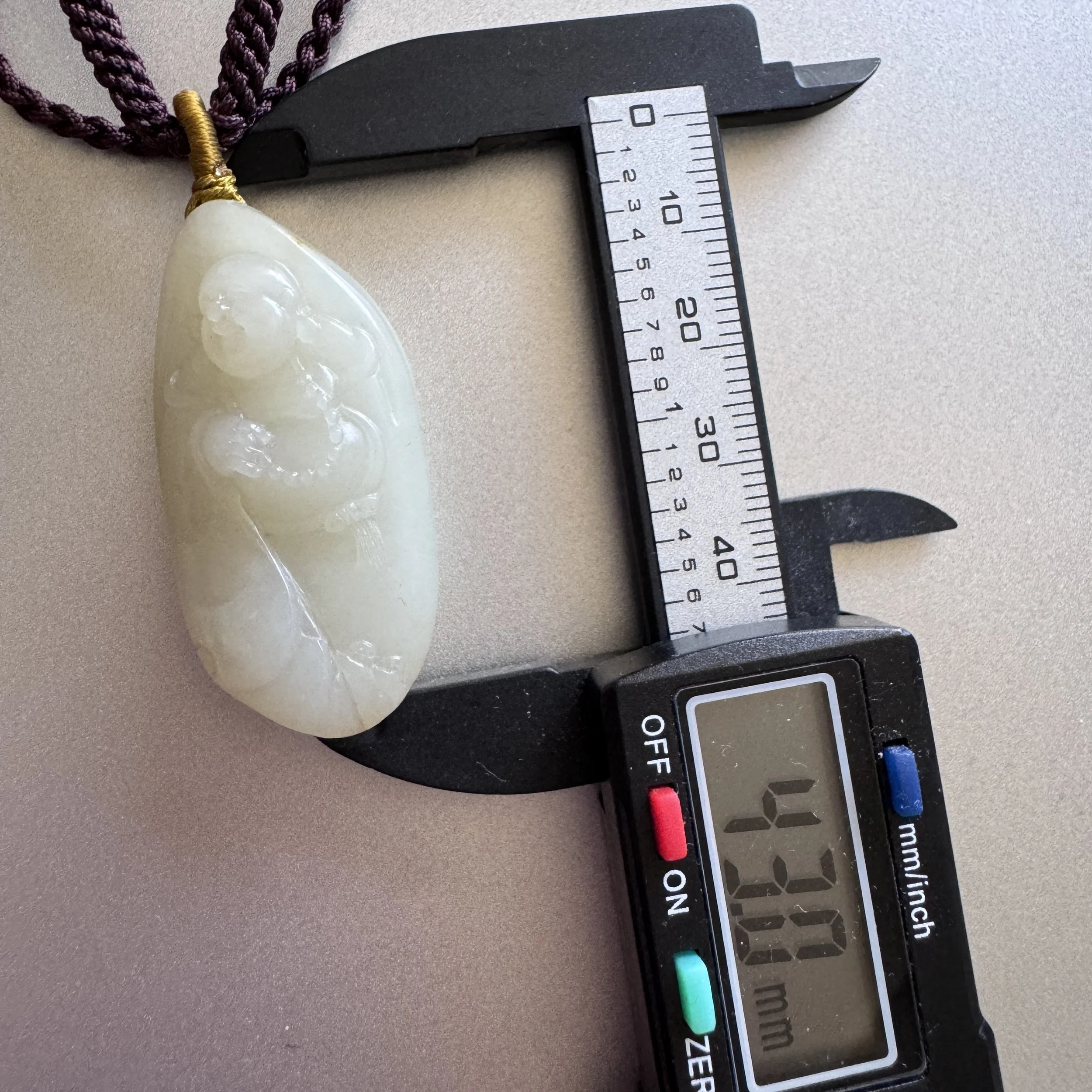 op grade Hetian mutton fat white seed jade- jademastervancouver