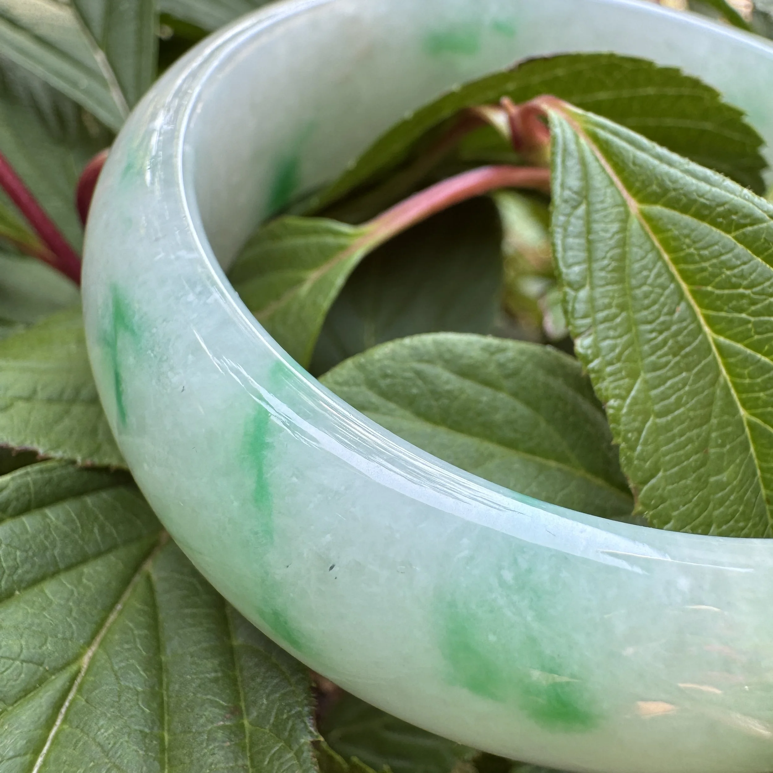 imperial icy Myanmar jadeite bangle bracelet- jademastervancouver.com