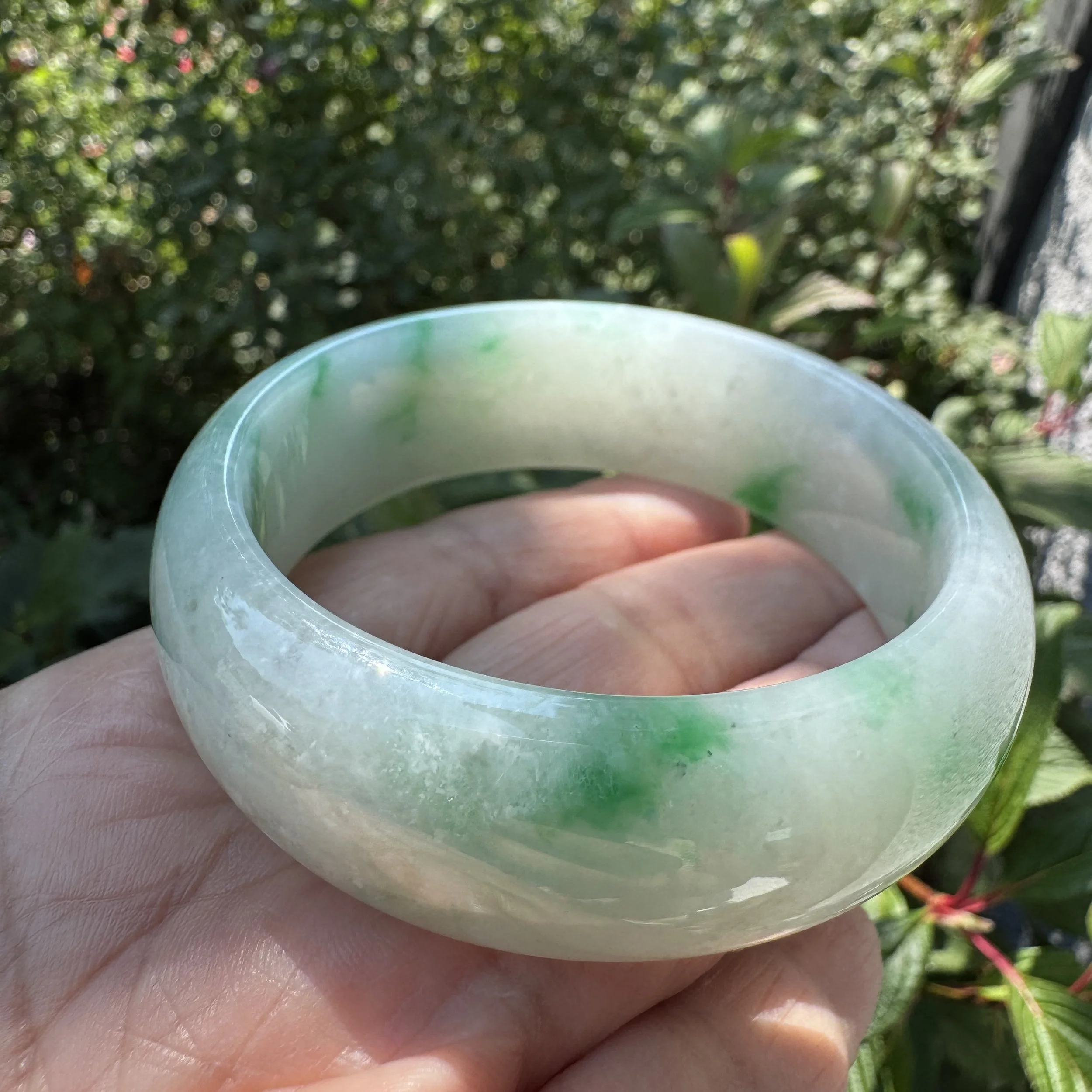 imperial icy Myanmar jadeite bangle bracelet- jademastervancouver.com