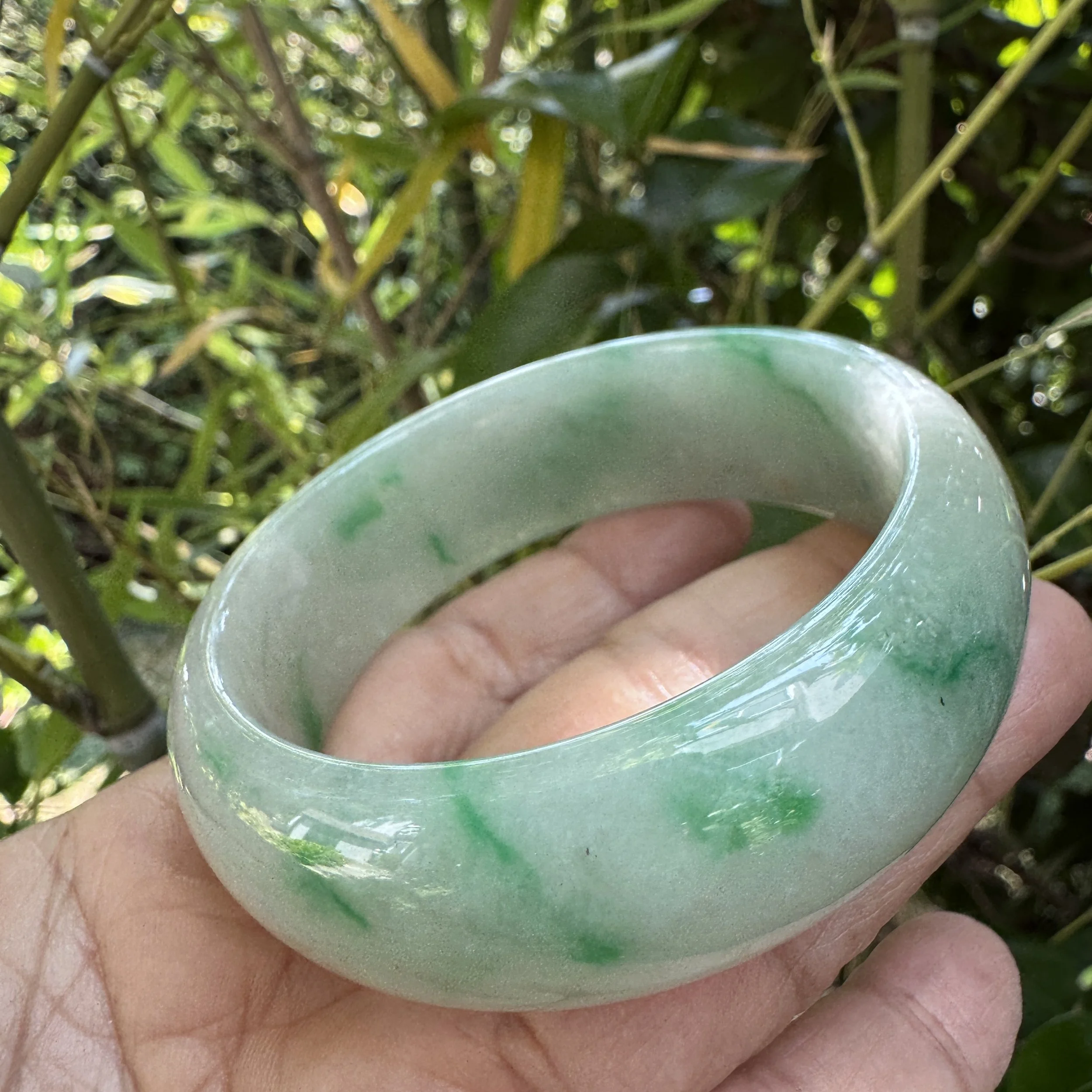 imperial icy Myanmar jadeite bangle bracelet- jademastervancouver.com