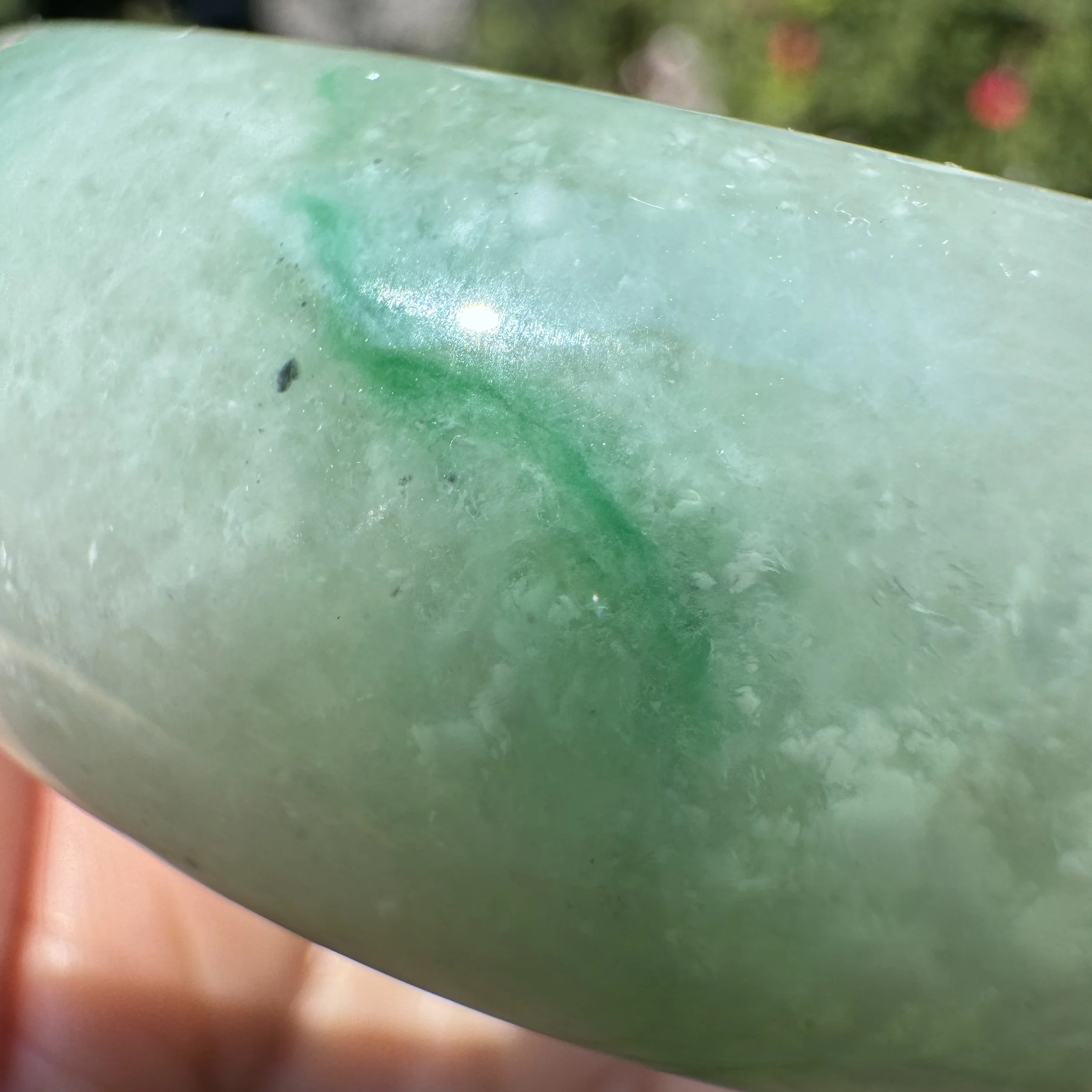 imperial icy Myanmar jadeite bangle bracelet- jademastervancouver.com