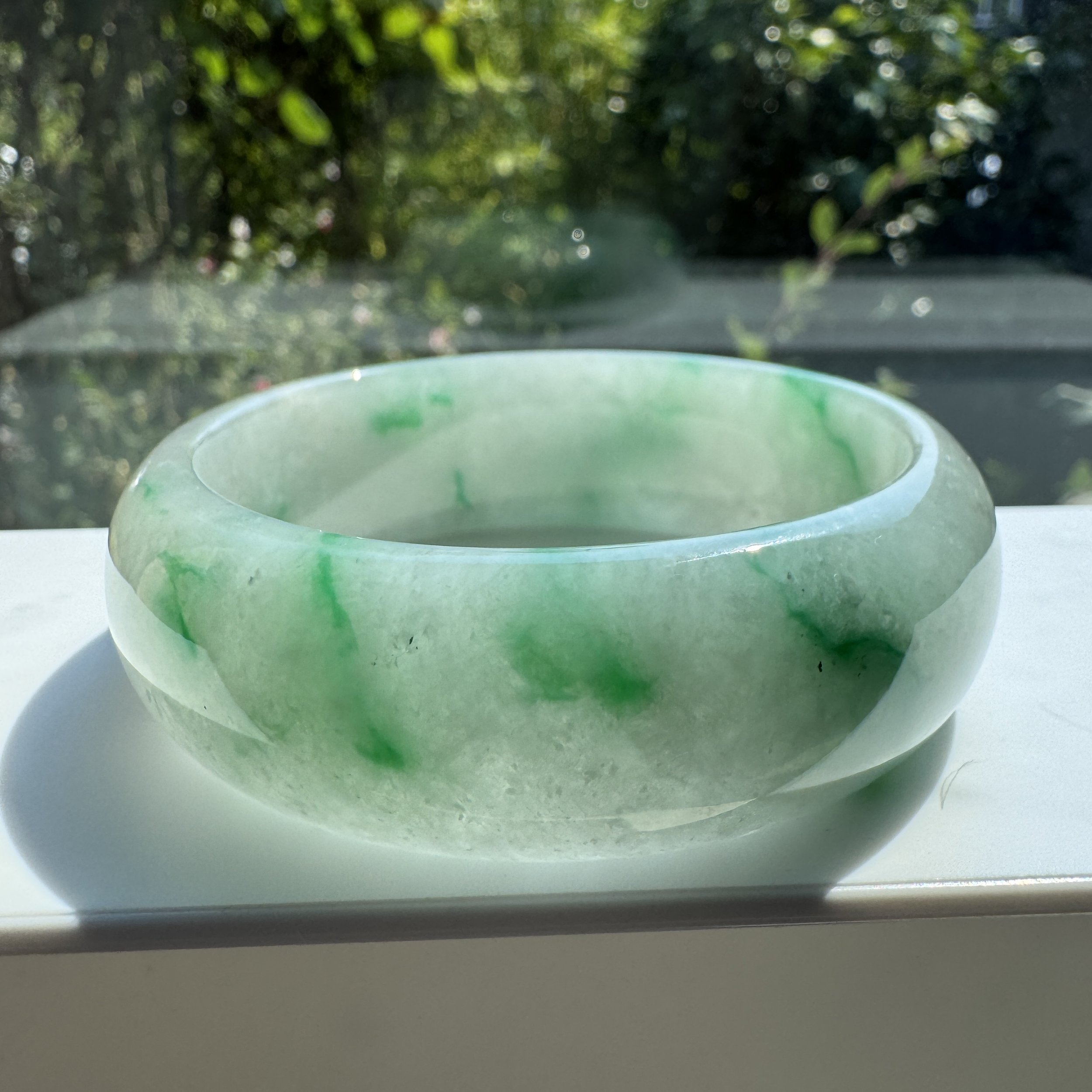 imperial icy Myanmar jadeite bangle bracelet- jademastervancouver.com