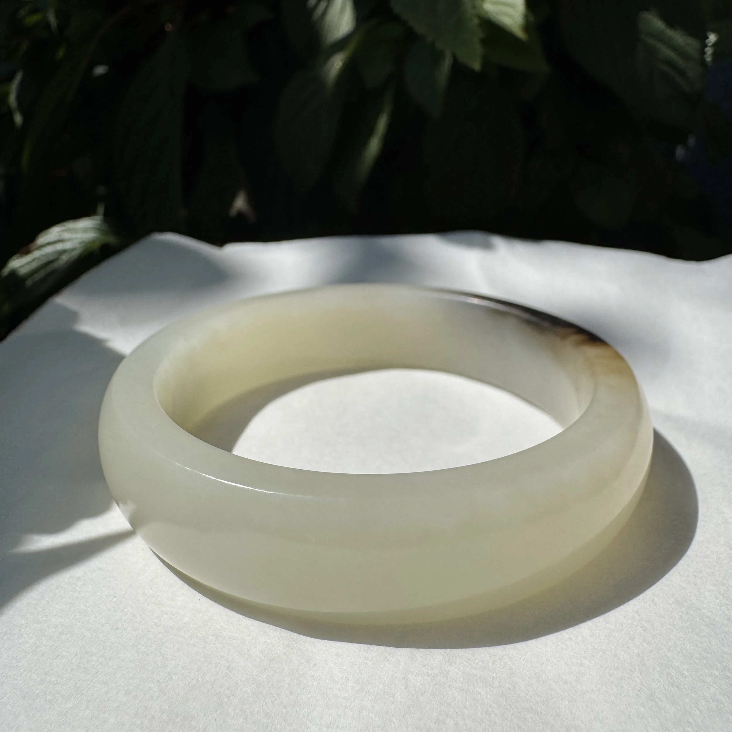 Top grade Hetian mutton fat white seed jade- jademastervancouver