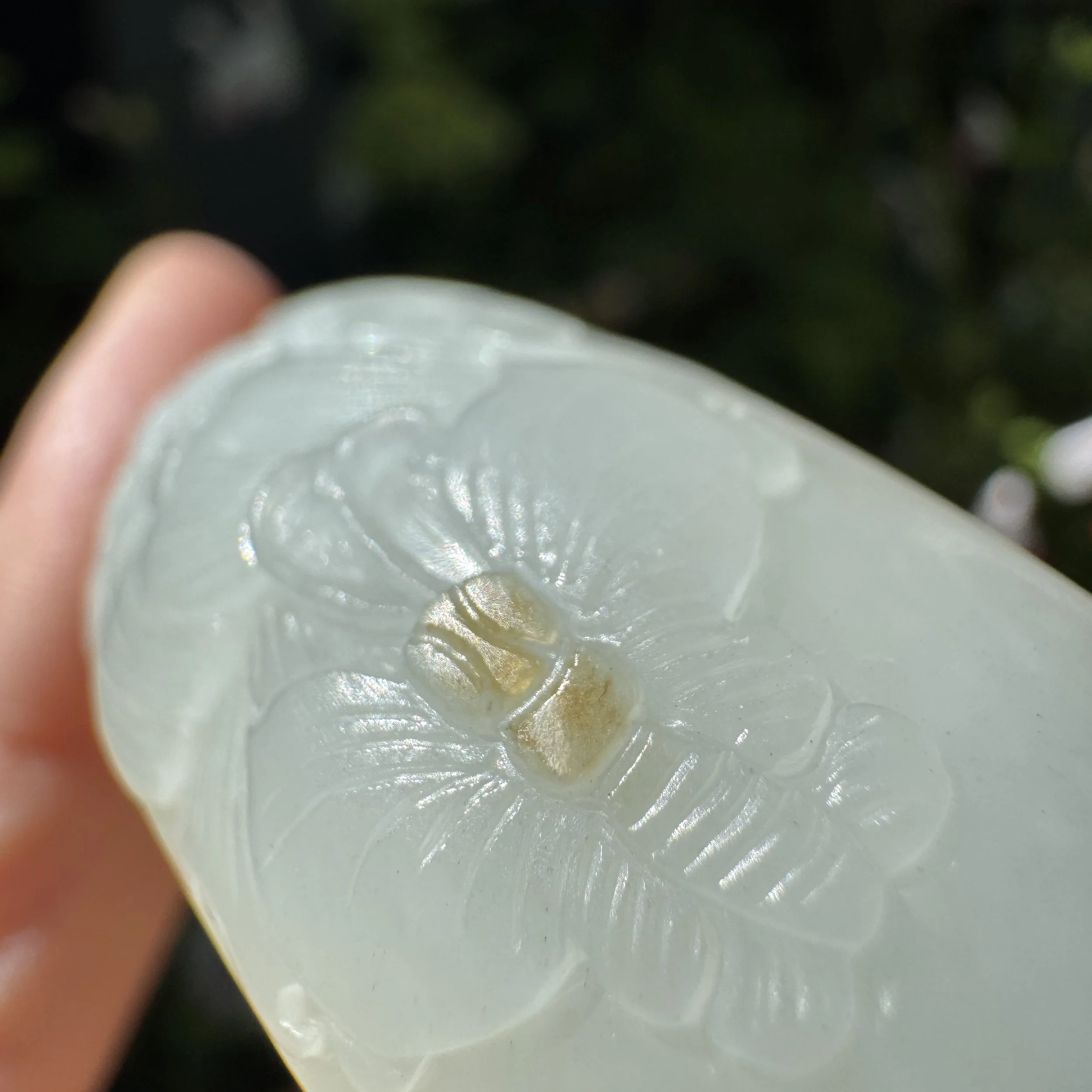 Top grade Hetian mutton fat white seed jade- jademastervancouver
