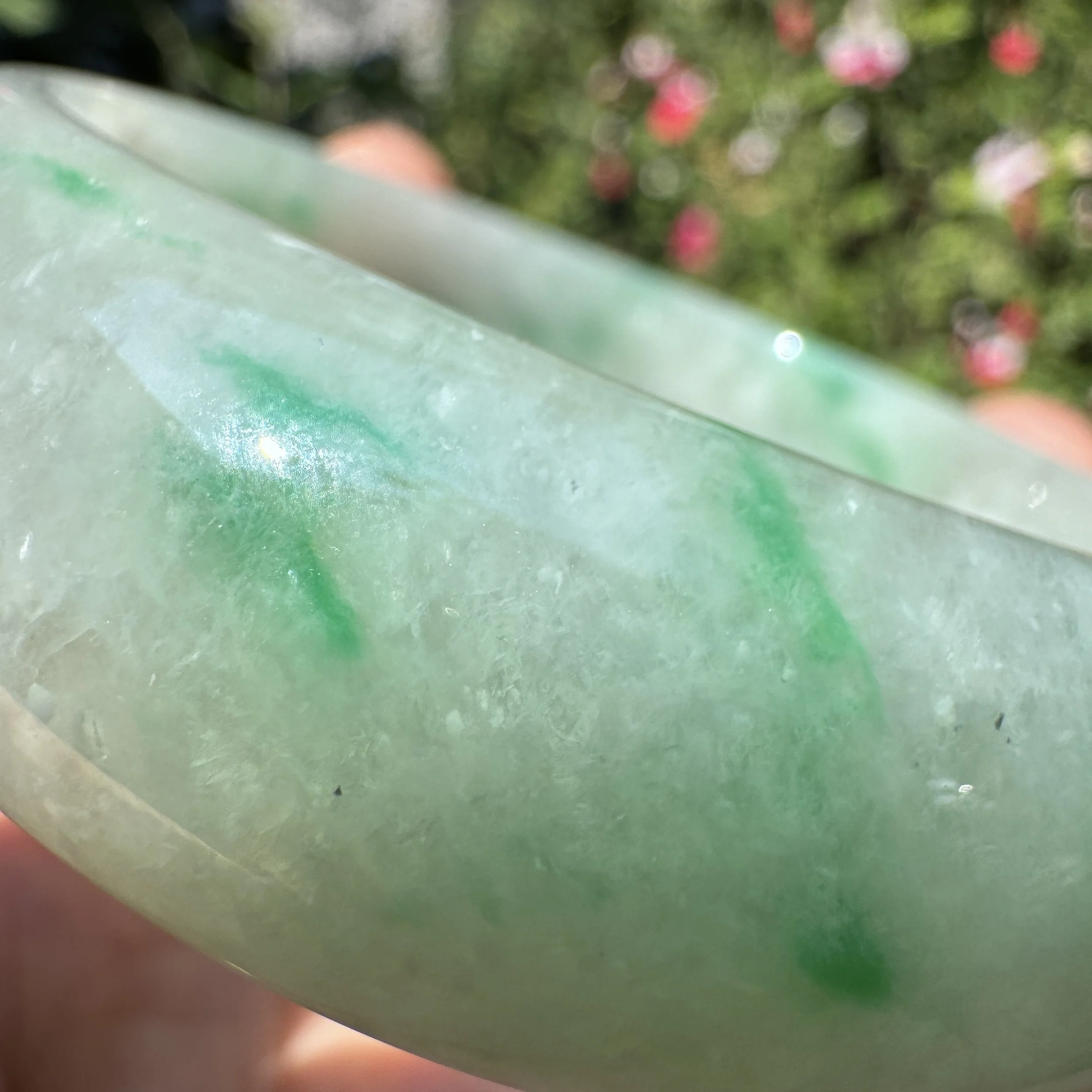 imperial icy Myanmar jadeite bangle bracelet- jademastervancouver.com