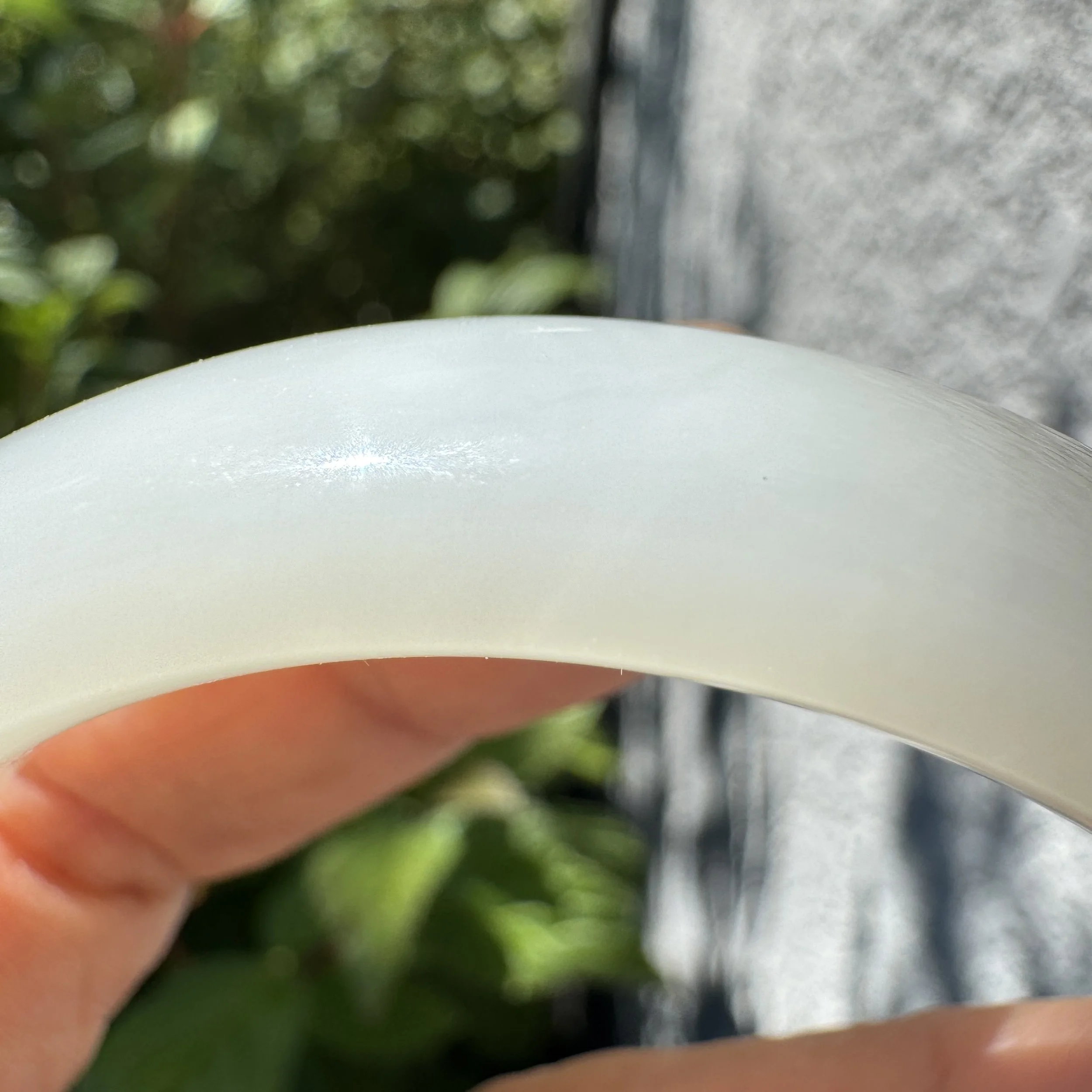 mutton white fat nephrite jade bangle-jademastetvancouver.com
