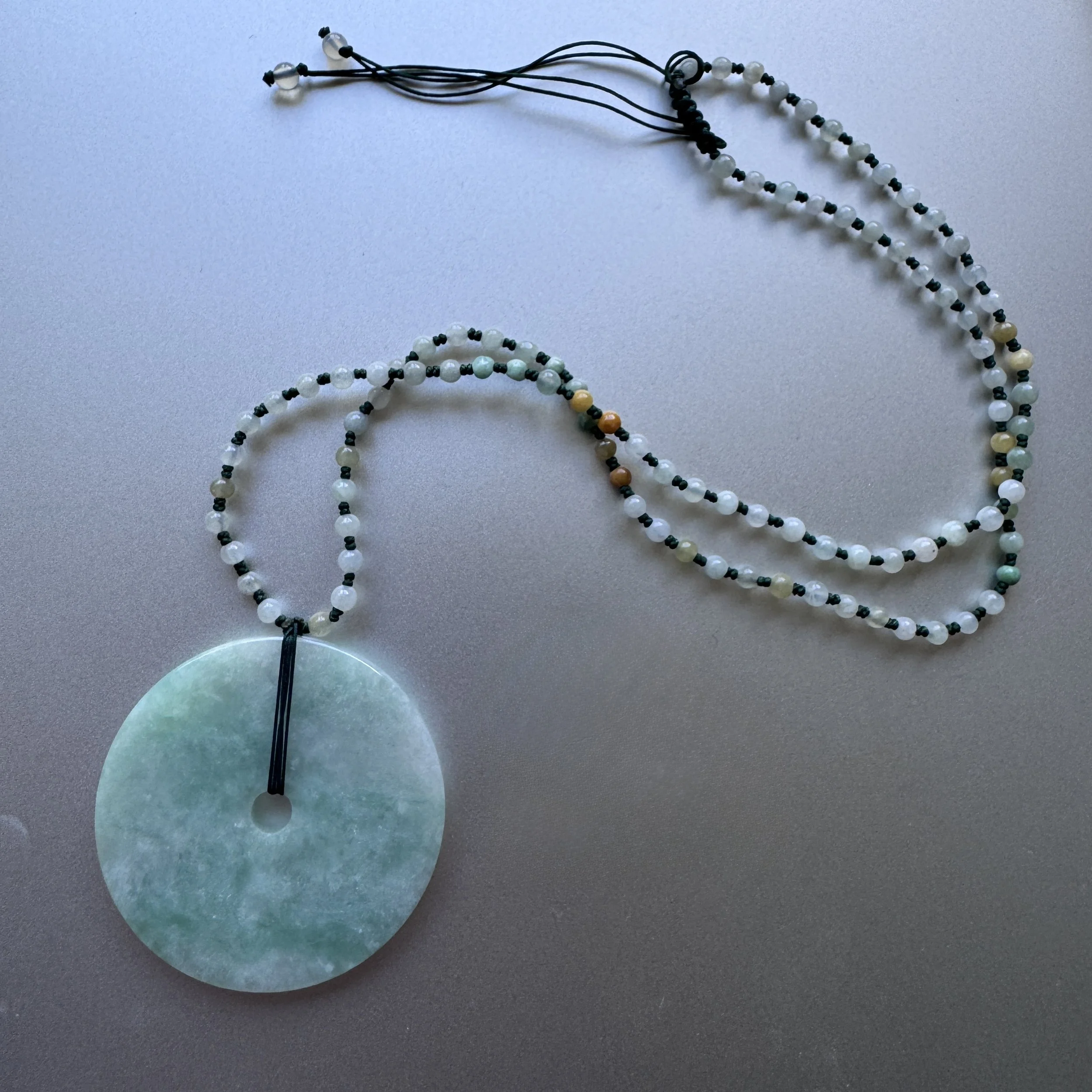 Green Jade Pendant Necklace