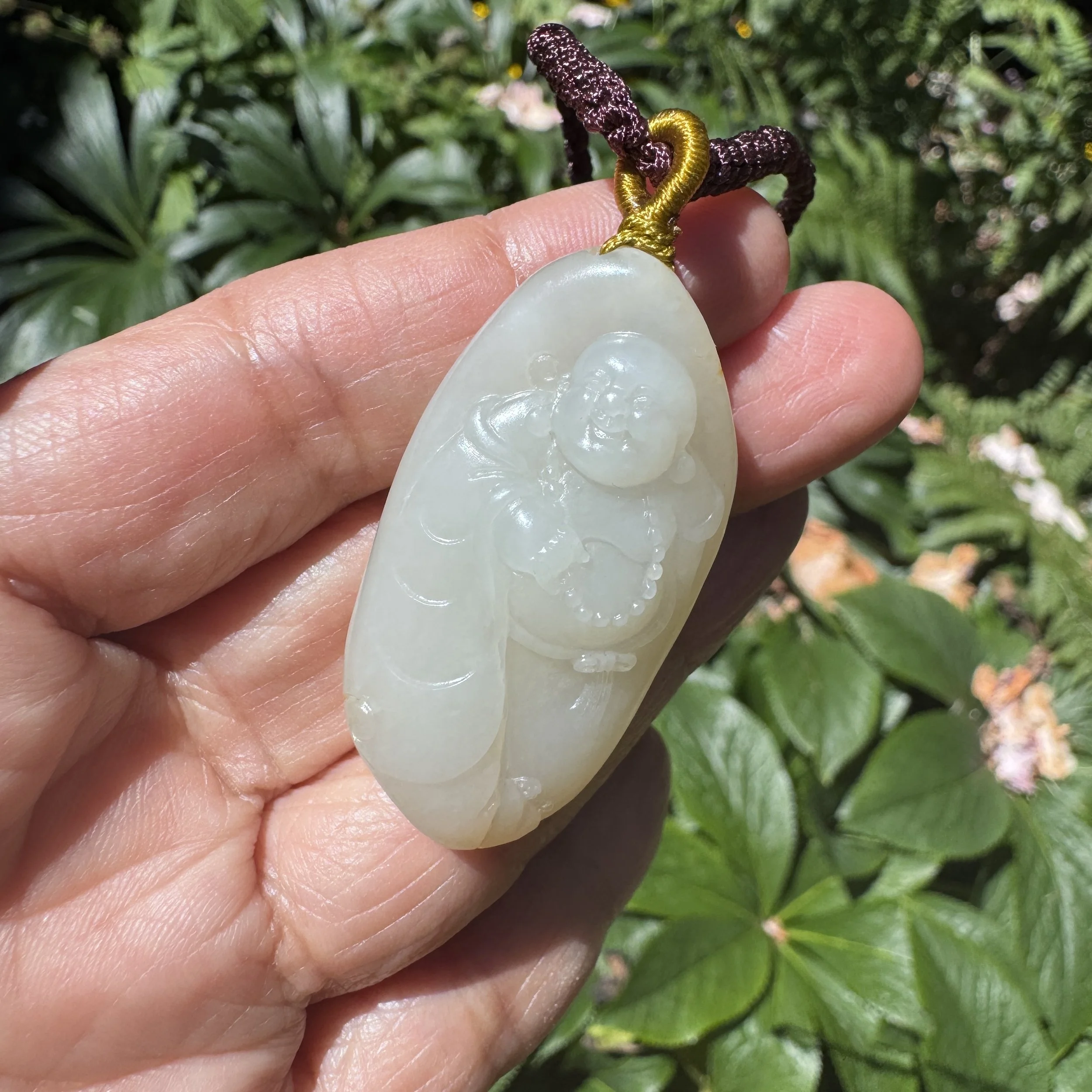 op grade Hetian mutton fat white seed jade- jademastervancouver
