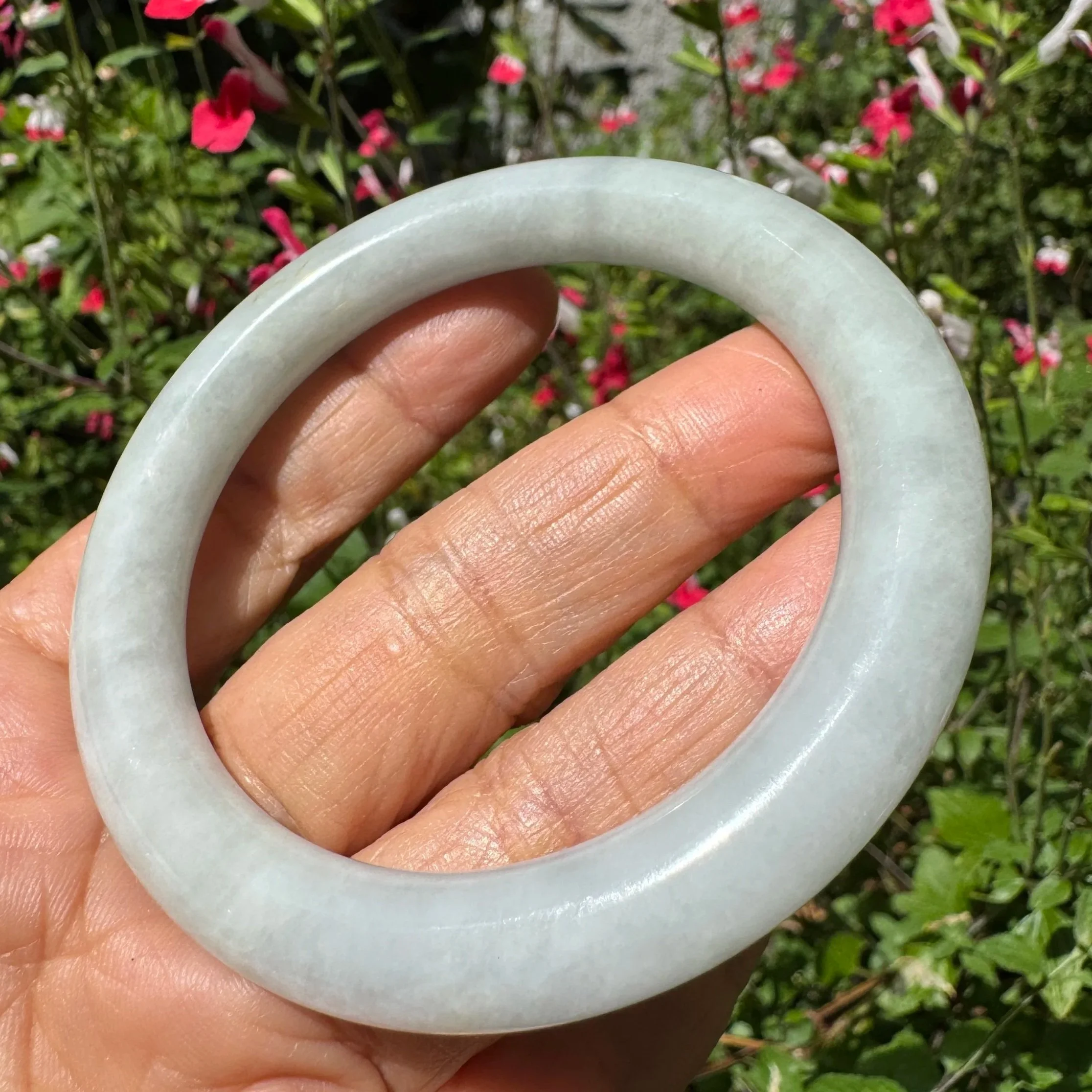 56.0 mm Certified Myanmar Jadeite Bangle Bracelet