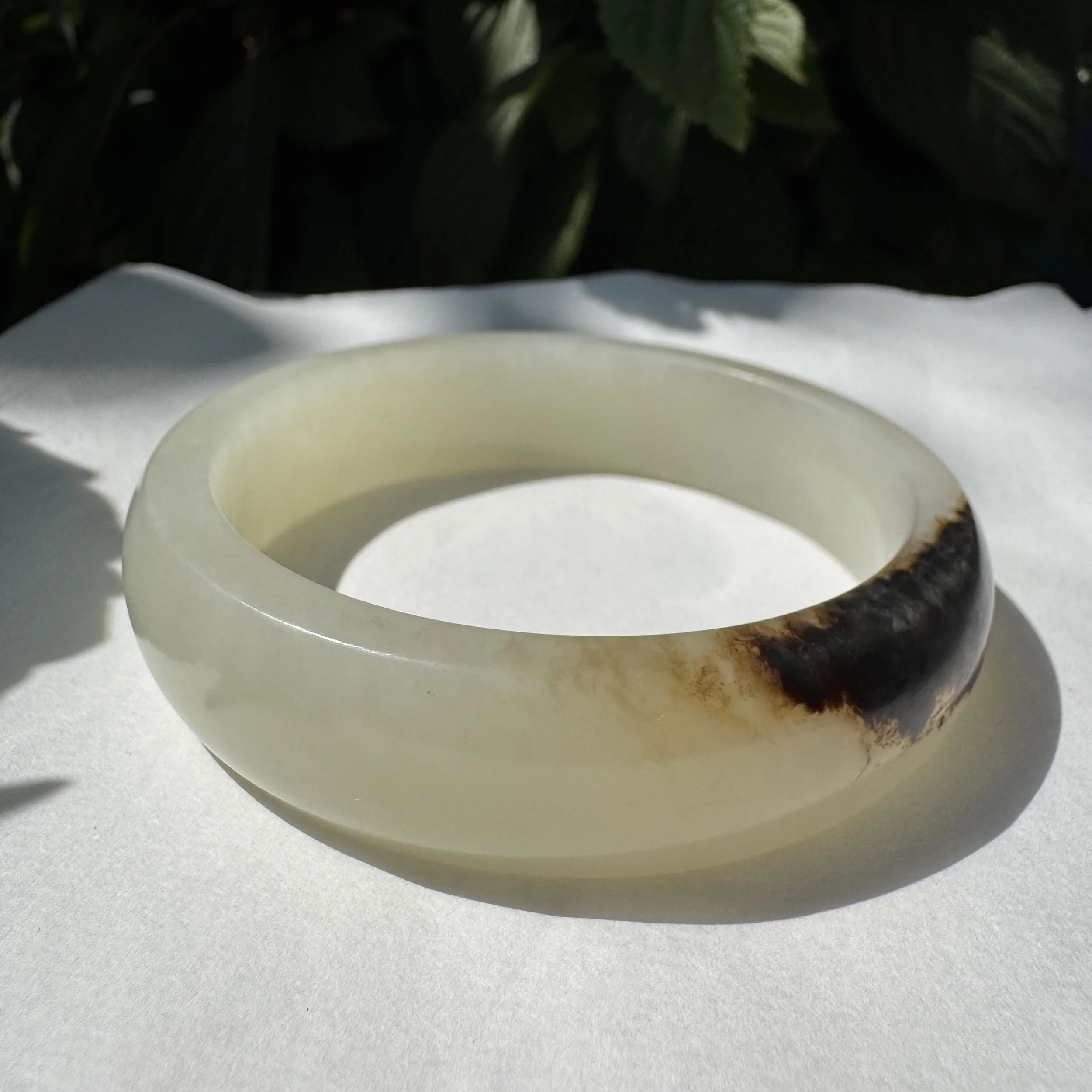 Top grade Hetian mutton fat white seed jade- jademastervancouver