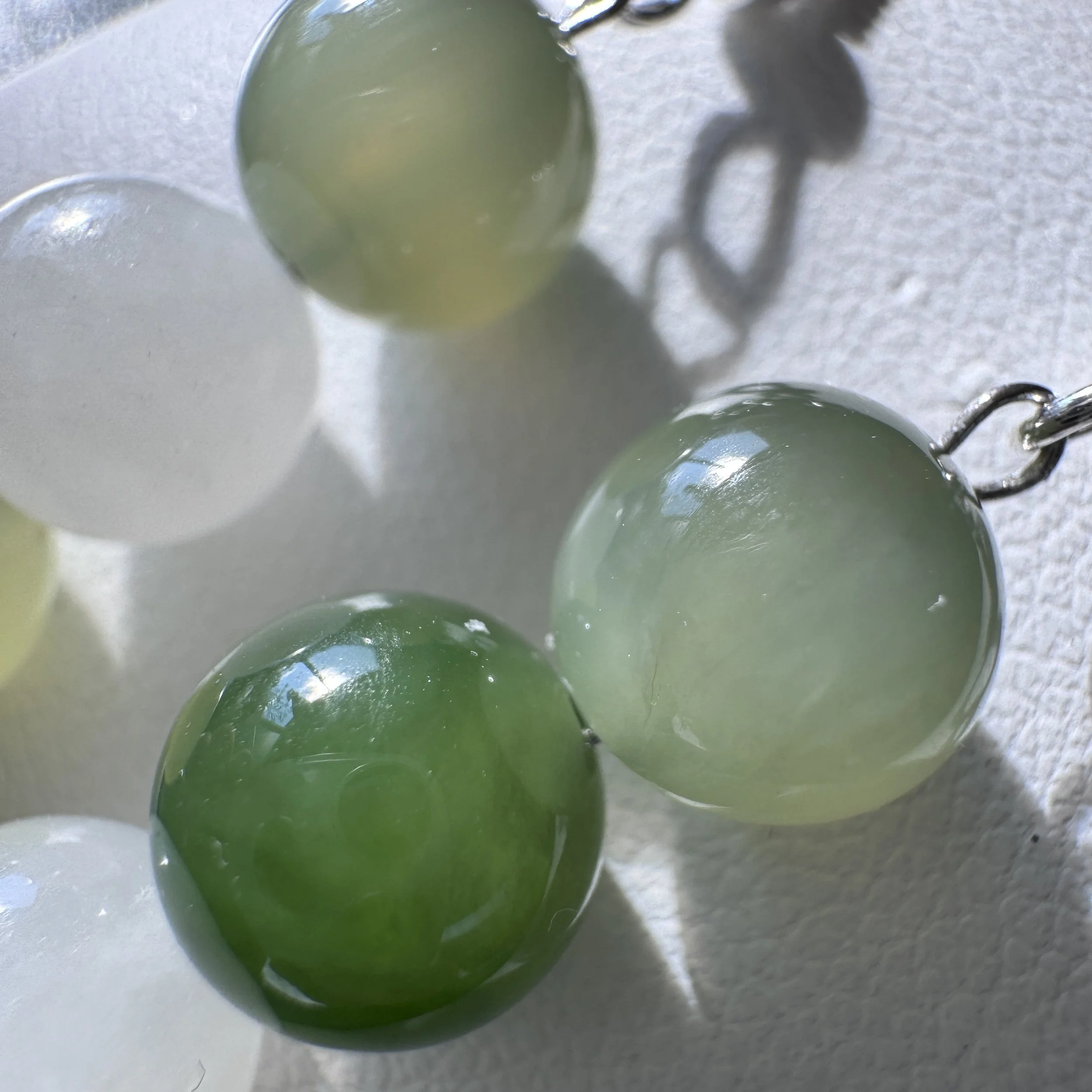 Hetian nephrite jade earings