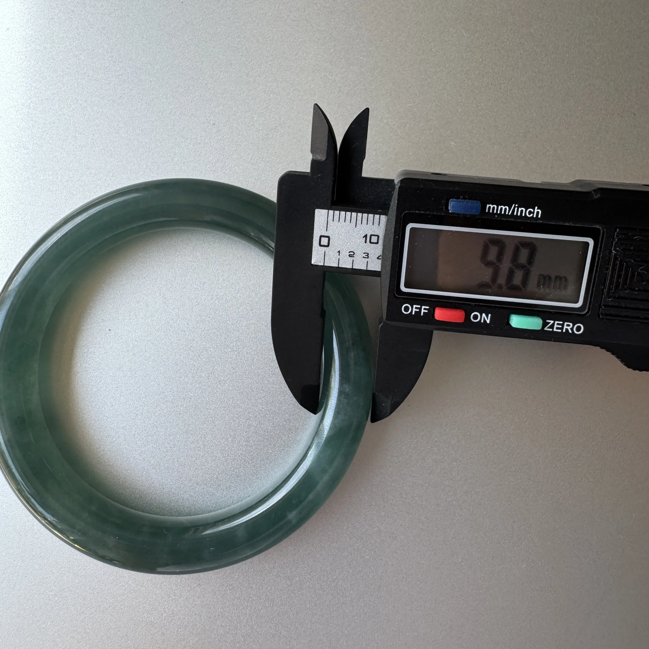 blue icy jadeite  bangle - jademastervancouver.com