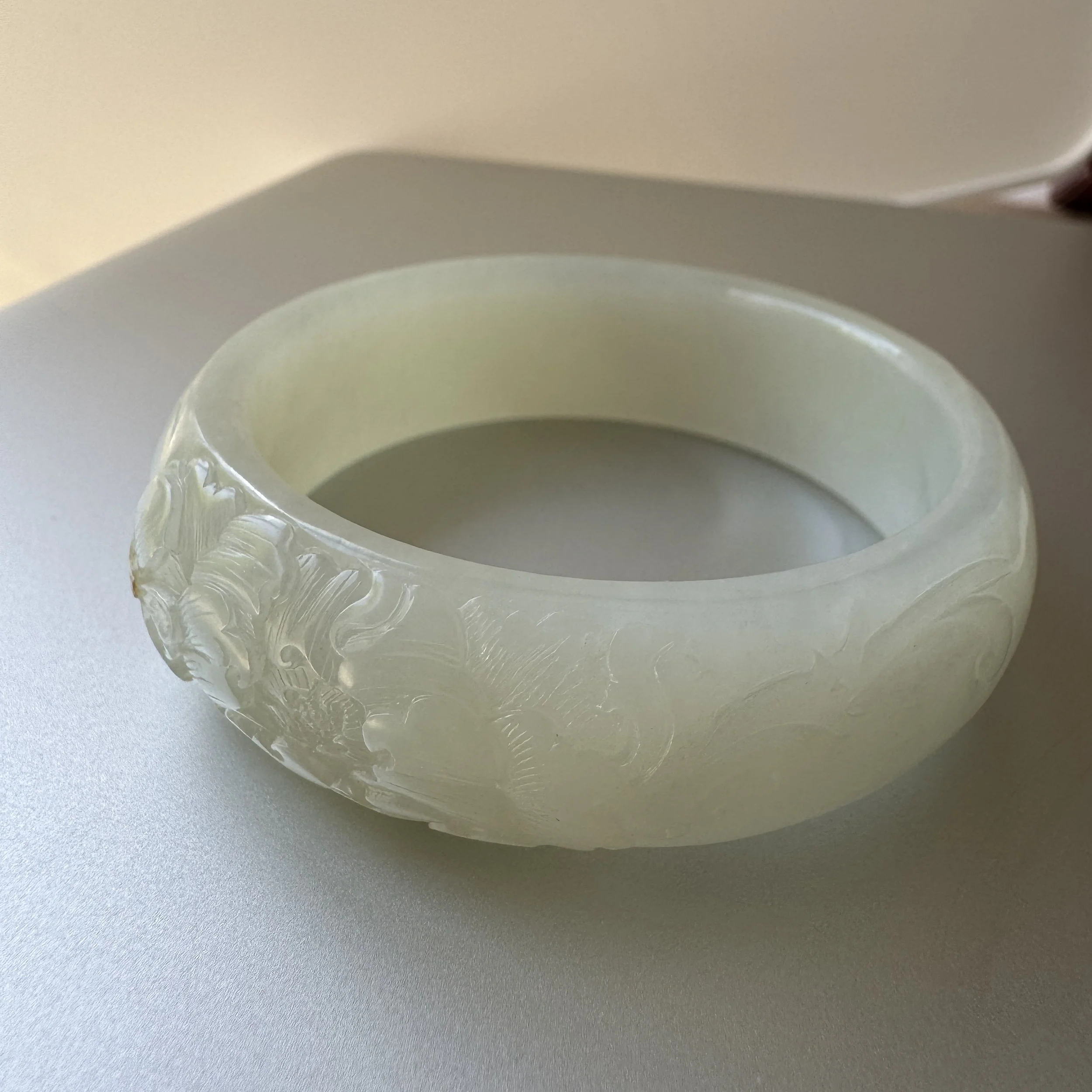 Top grade Hetian mutton fat white seed jade- jademastervancouver