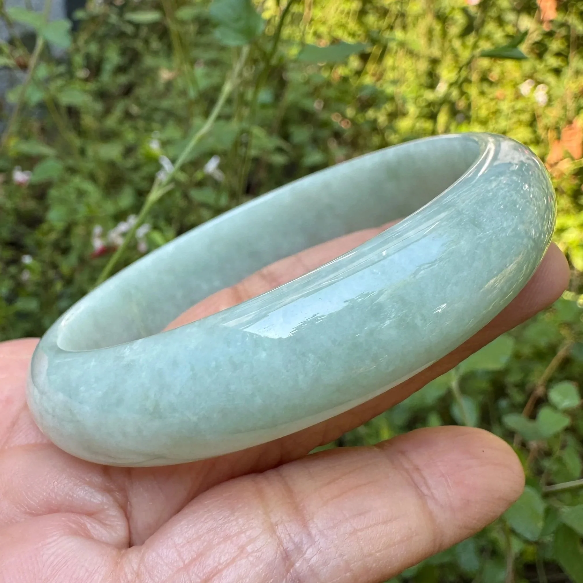 59.8mm Type A Myanmar Jadeite Bangle Bracelet