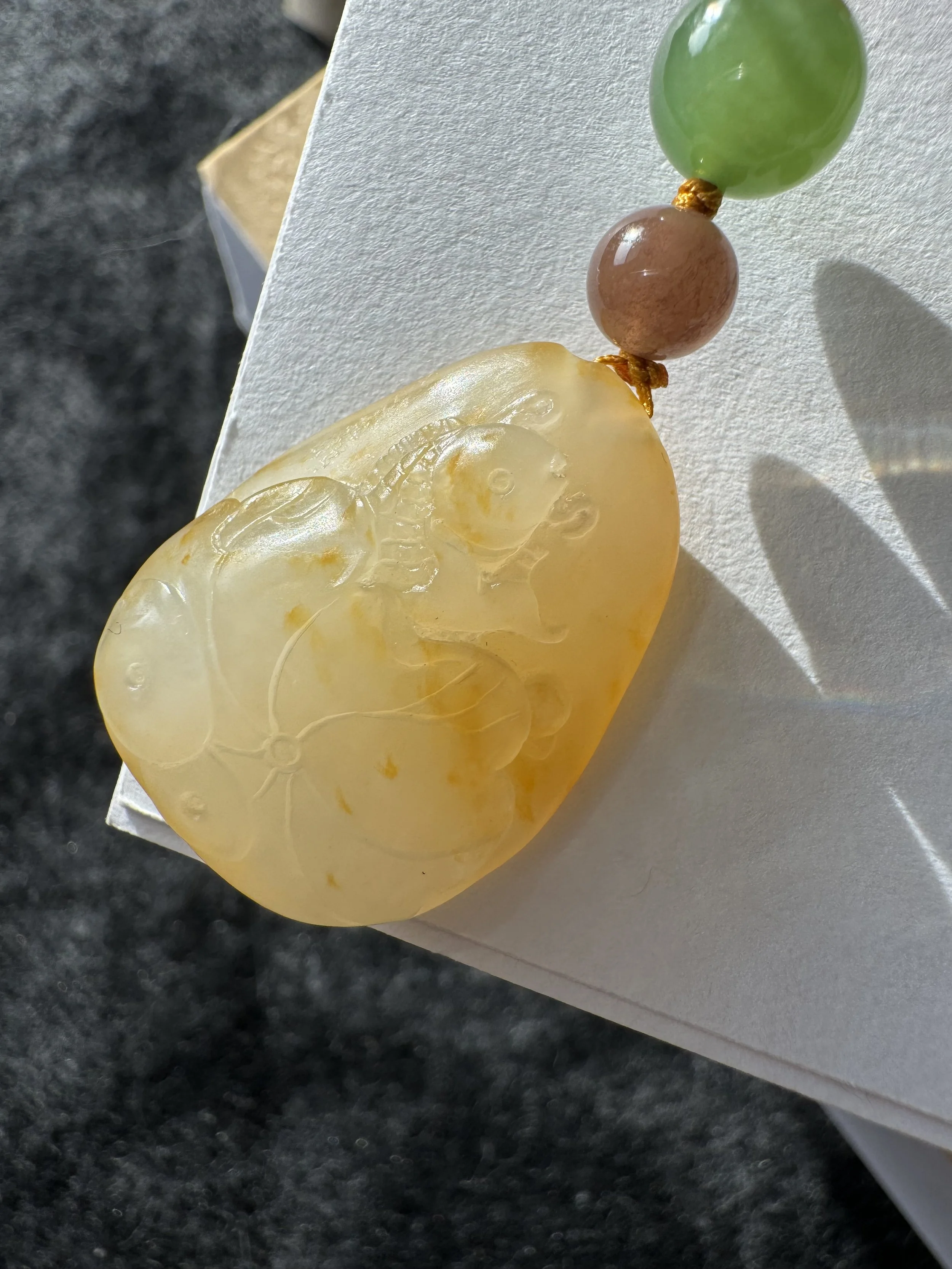 #Hetian cobblestone nephrite # Hetian pebble nephrite #和田玉籽料#和田玉独籽#袁嘉騏大师#中国工艺美术大师#中国玉雕大师