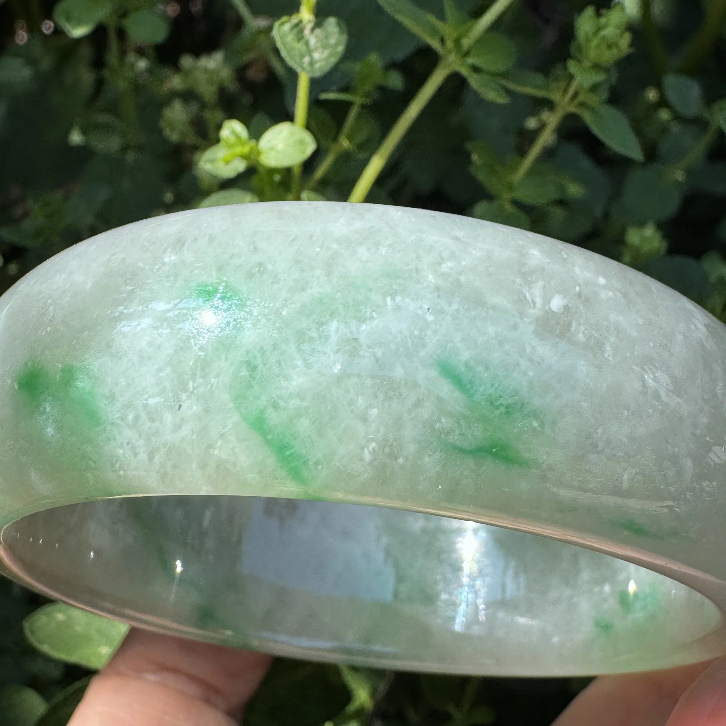 imperial icy Myanmar jadeite bangle bracelet- jademastervancouver.com
