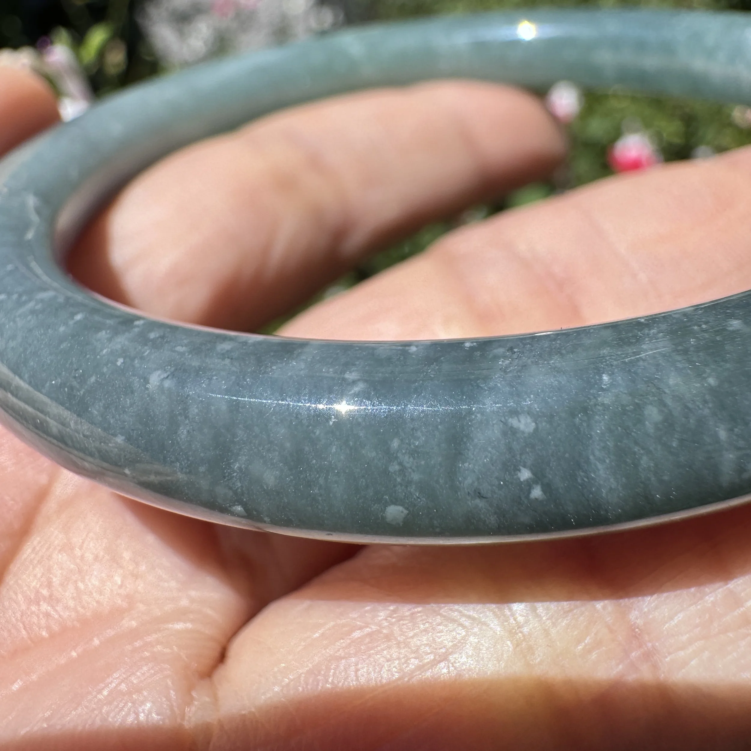 Blue jade bangle-jademastervancouver.com