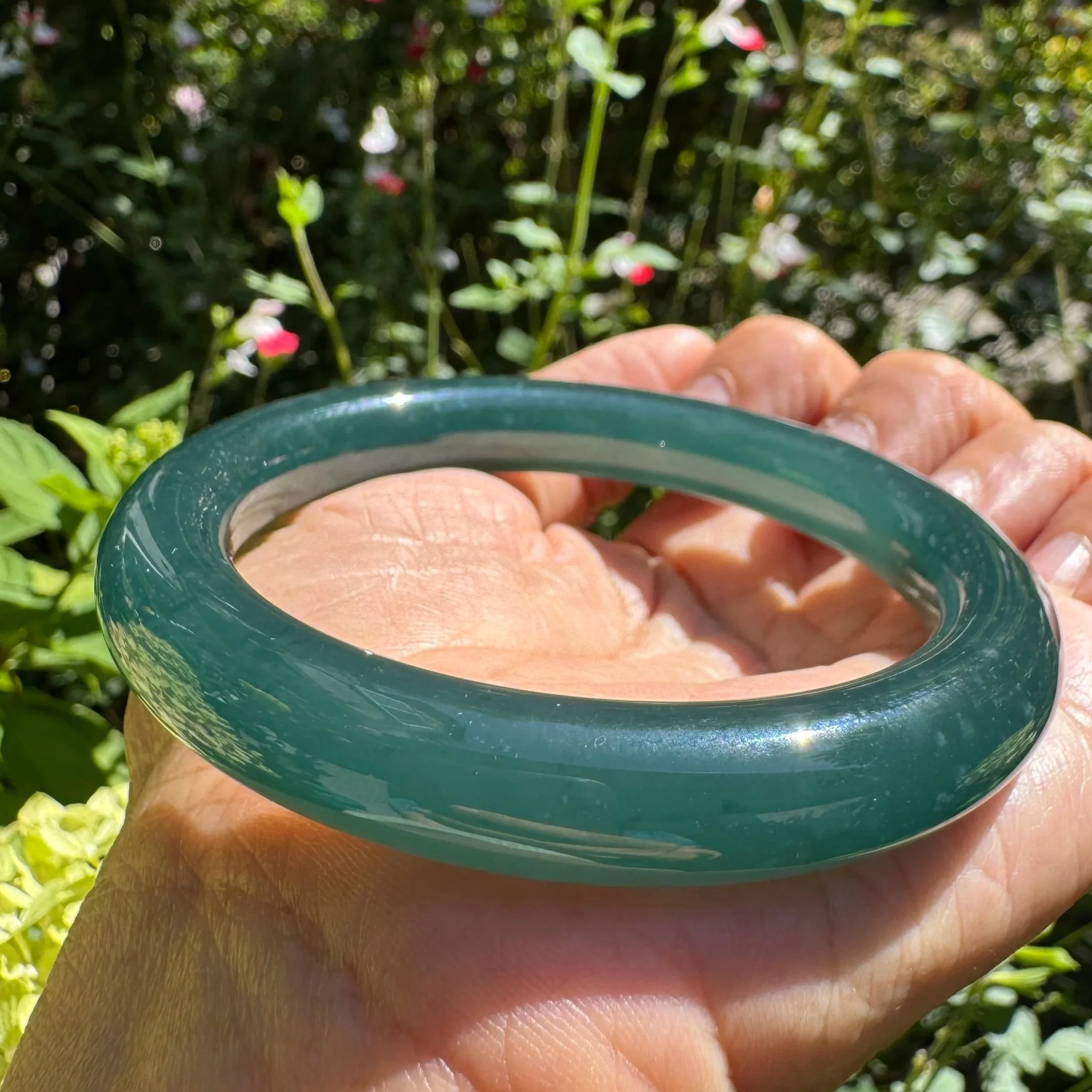 57.2mm Certified Type A Jadeite bangle bracelet