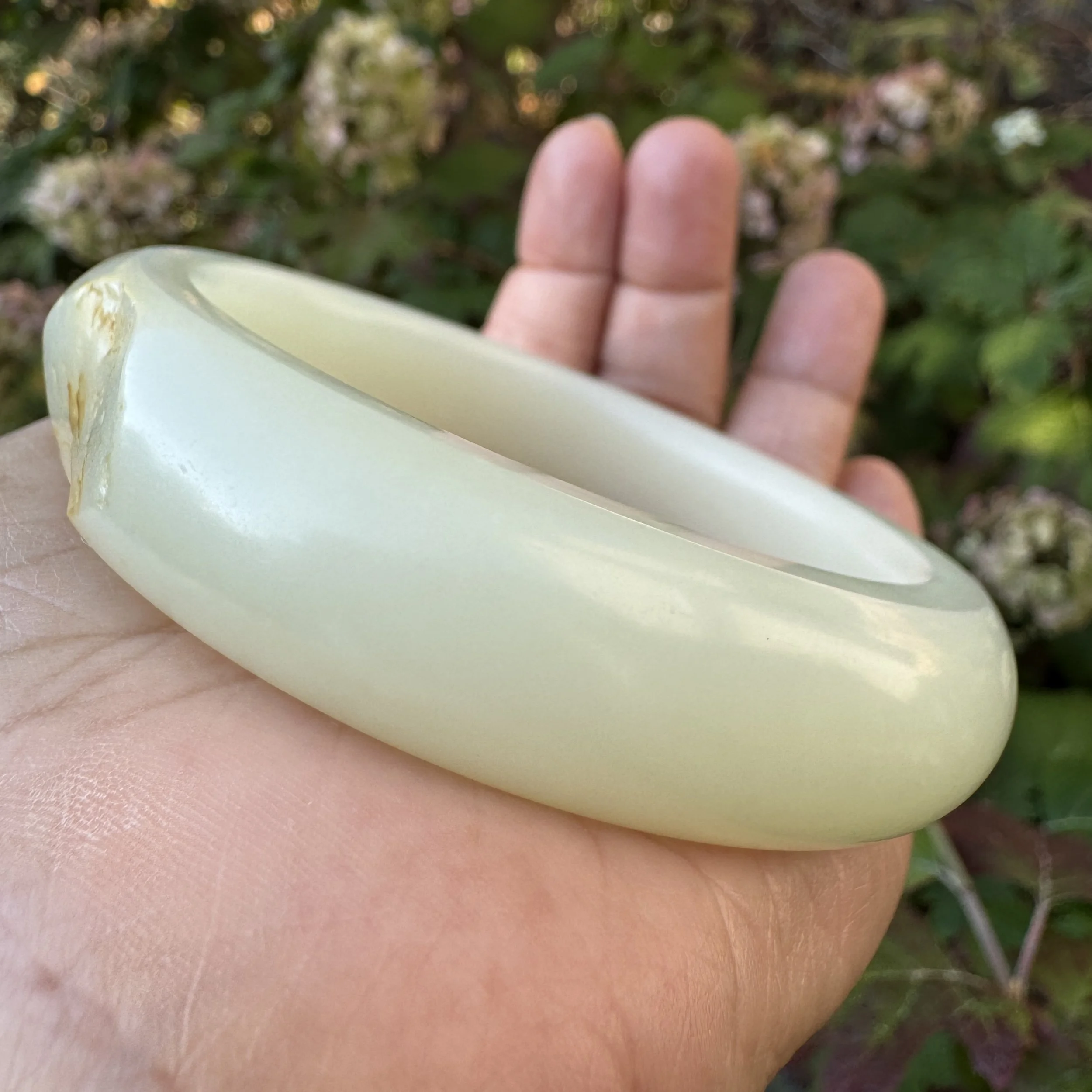 Top grade Hetian mutton fat white seed jade- jademastervancouver