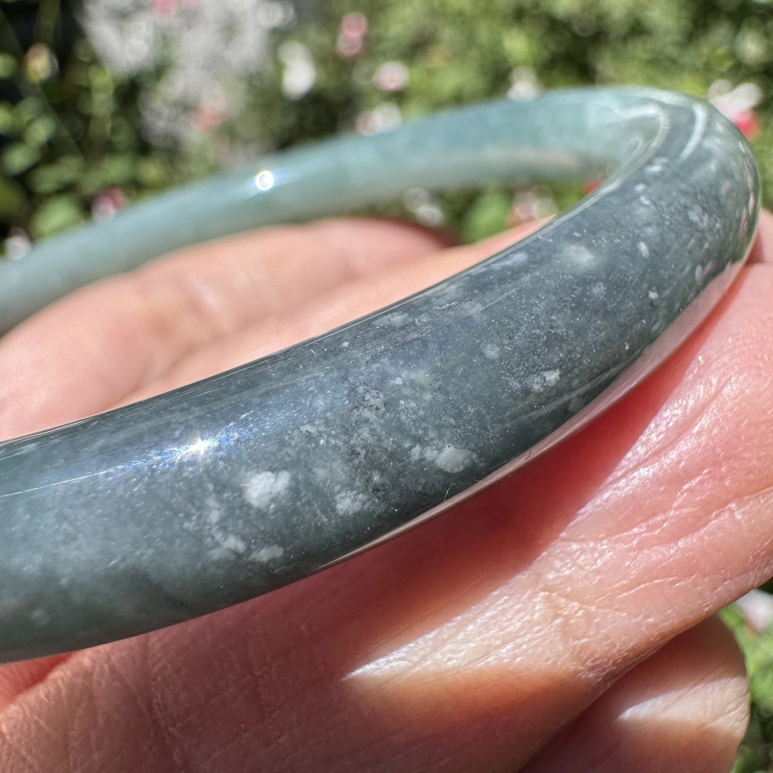 Blue jade bangle-jademastervancouver.com