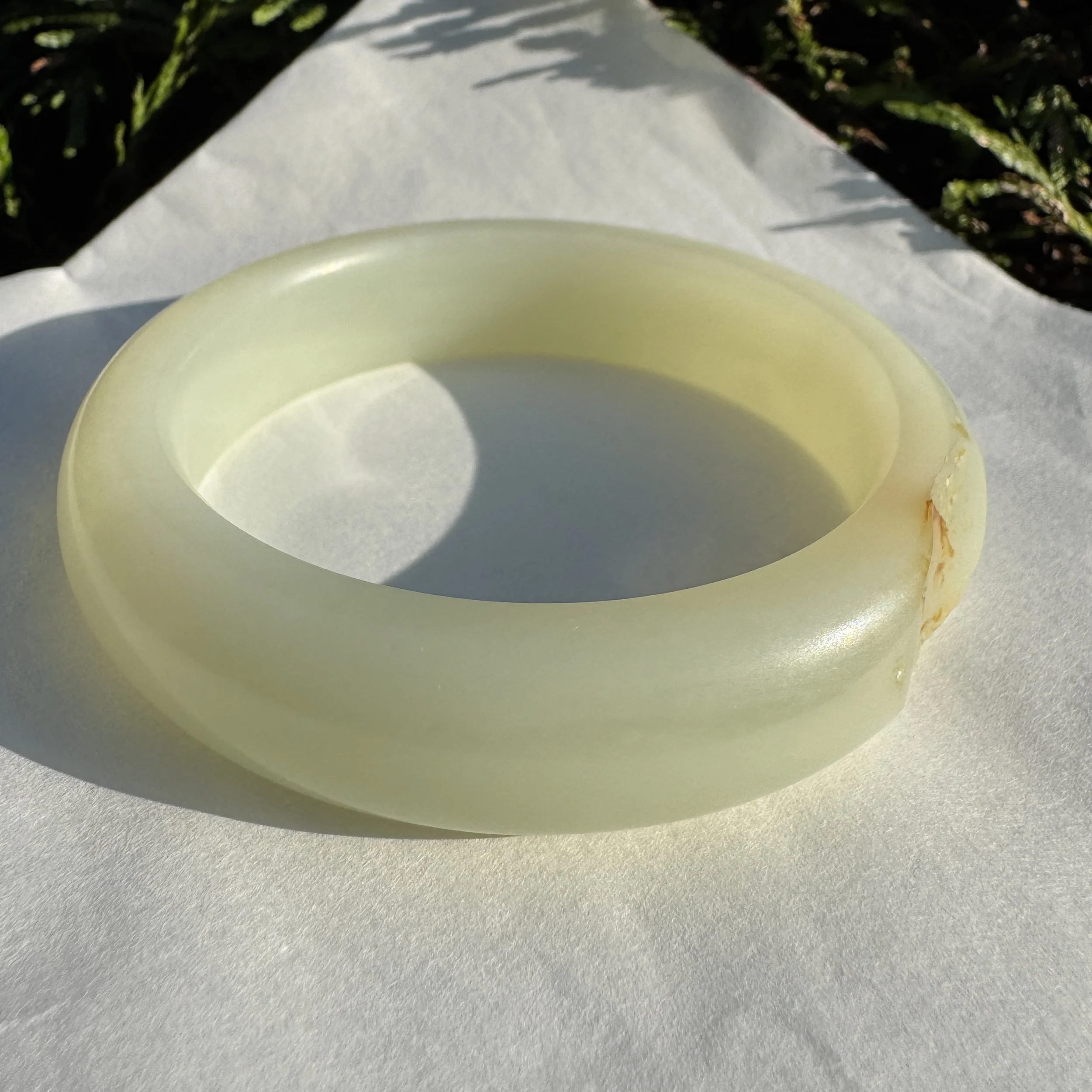 Top grade Hetian mutton fat white seed jade- jademastervancouver