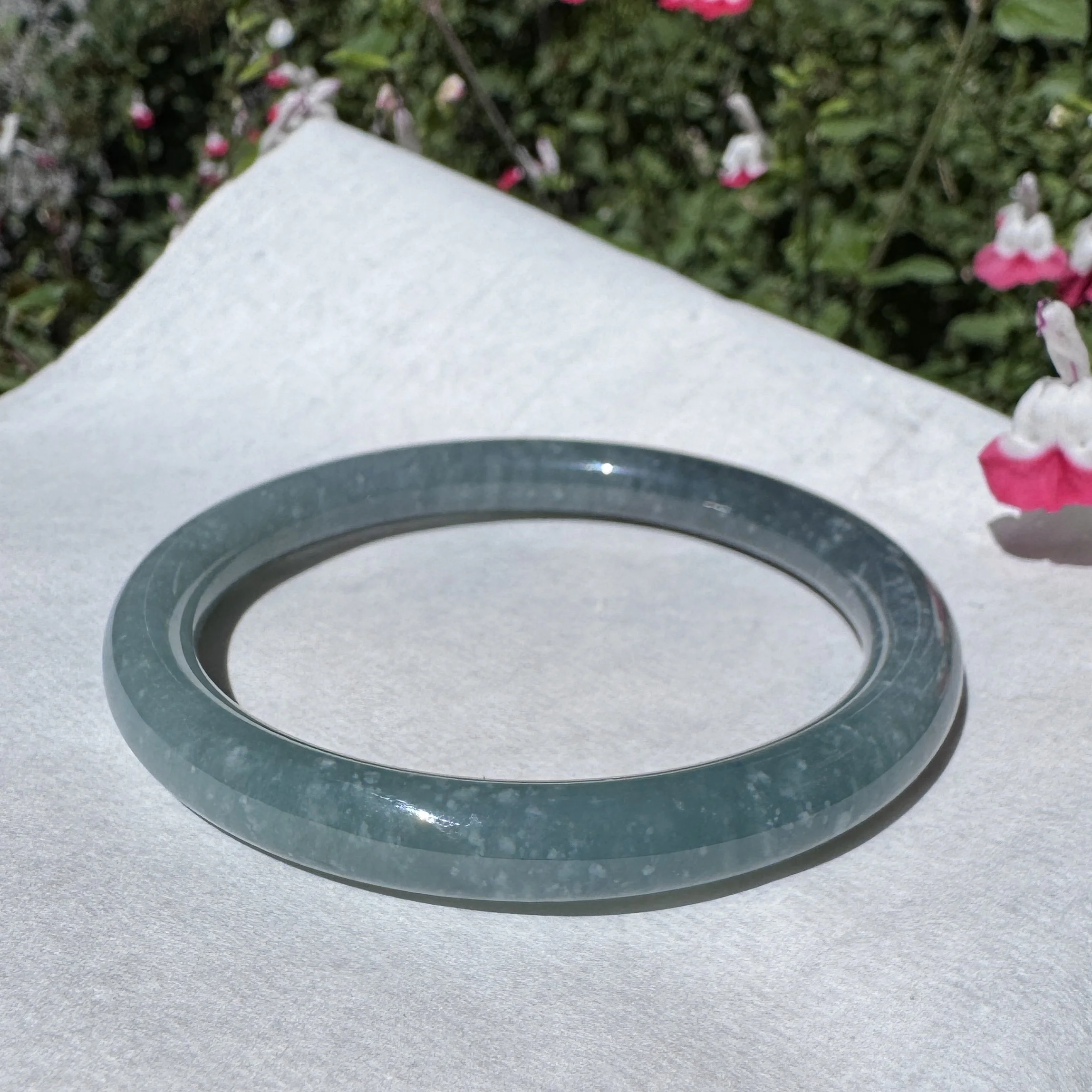 Blue jade bangle-jademastervancouver.com