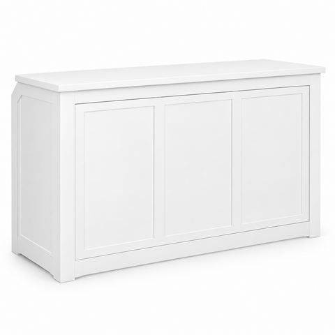 White portable bar rental for weddings and private events in Sarasota, Florida