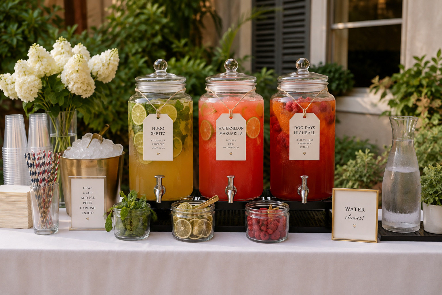 3 Easy Labor Day Cocktails: How to Build a Self-Serve Bar