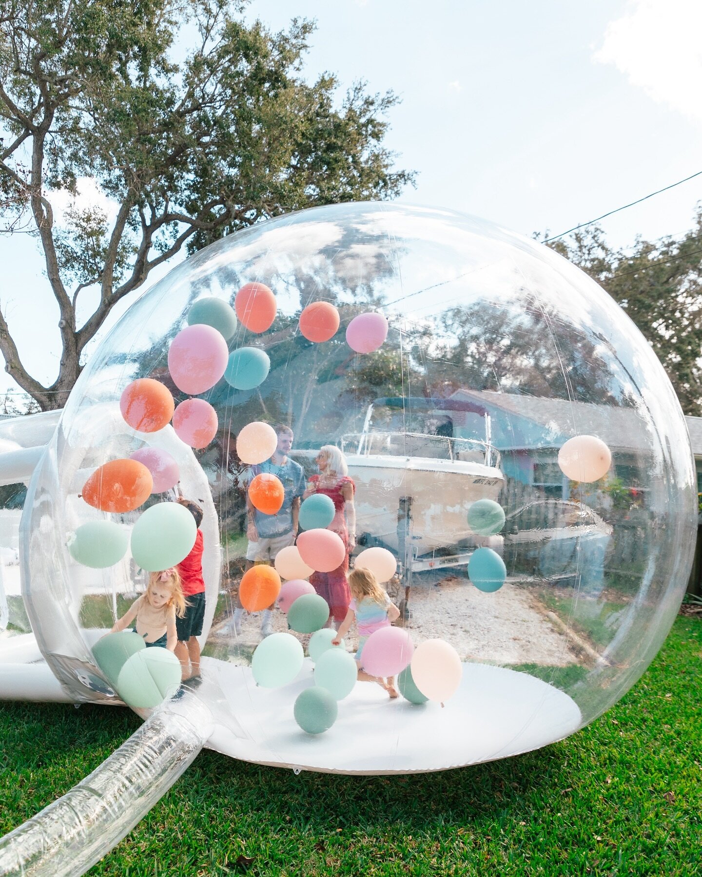 Rent the 10&rsquo; Bubble House for your next event! Customize the balloons to match your party&rsquo;s theme and elevate any occasion with style and excitement. Book now for an unforgettable experience! 🎈🫧🥳