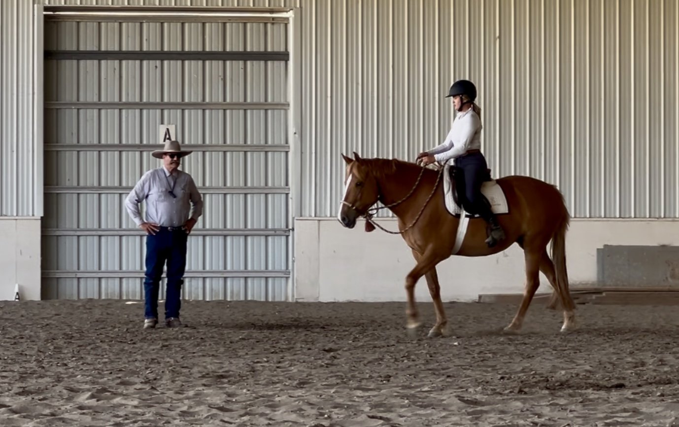 Ashley with teacher Bruce Sandifer