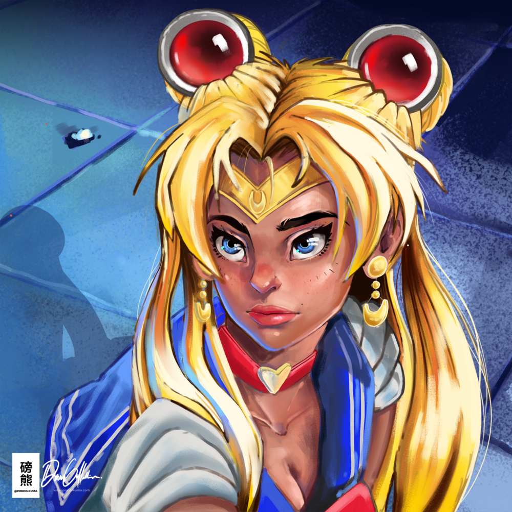 "Sailor's Moon" - Digital, 24 x 24, 2020