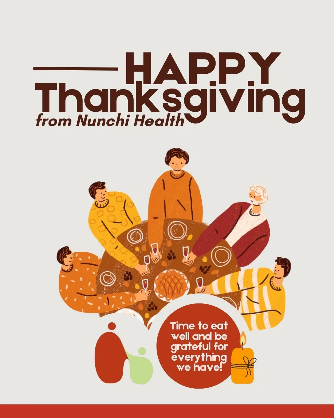 Happy Thanksgiving from Nunchi Health! Grateful for community, connection, and the people who make healing possible 🦃✨

#nunchi #thanksgiving #community #gratitude