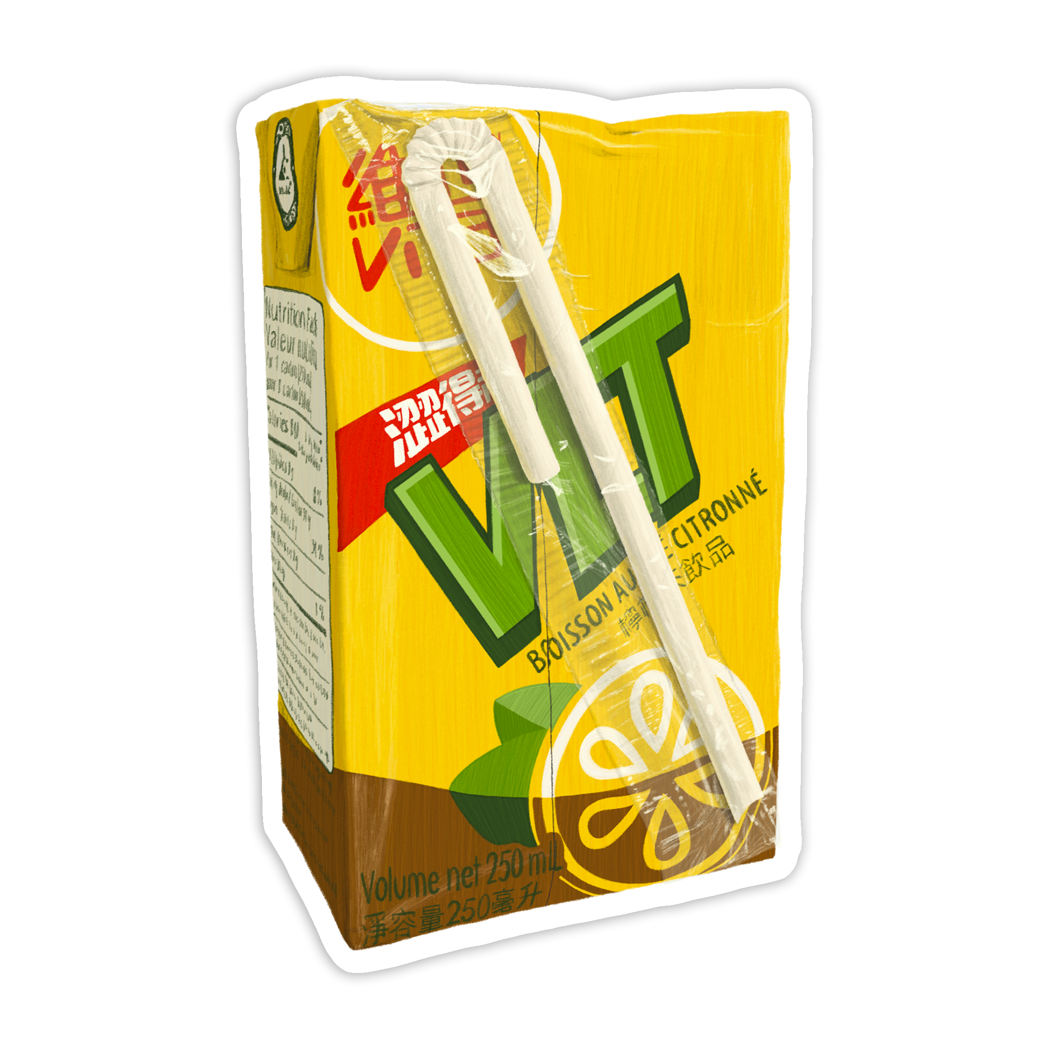Vita Lemon Tea Sticker