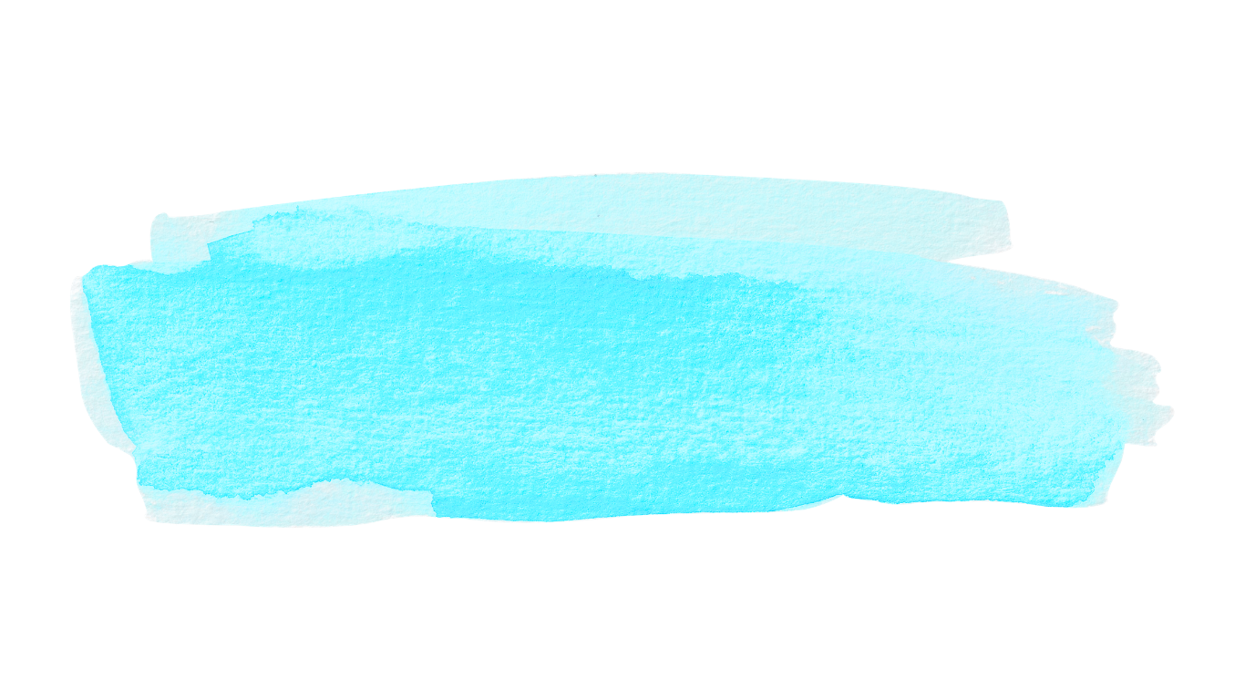 Light blue watercolor brushstrokes on a white background.