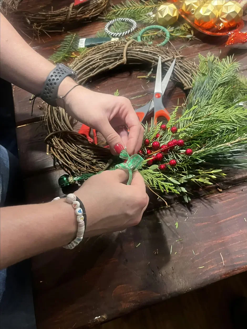  Macrame & Chardonnay Wreath Making Class