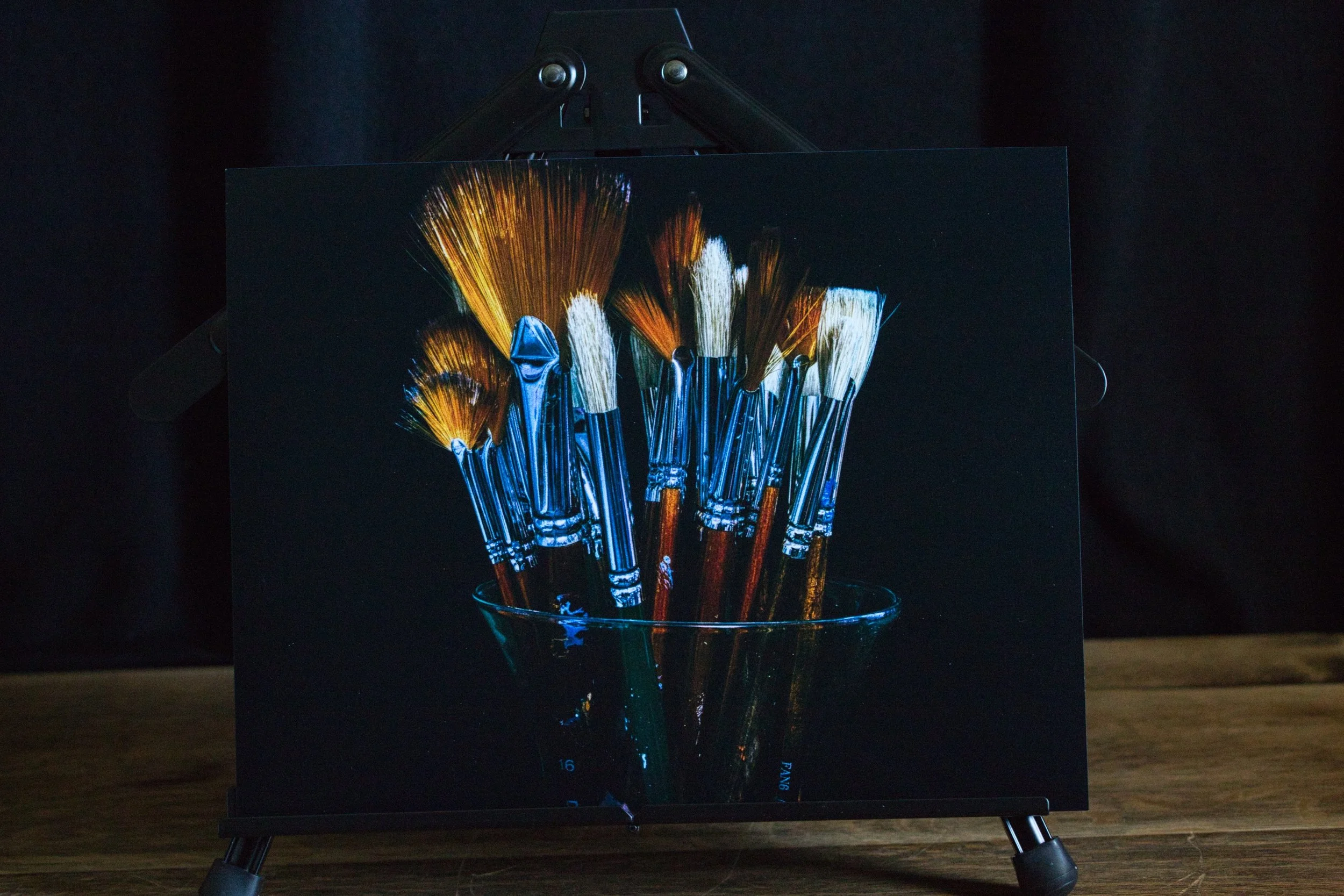 11x14 brushes on easel.jpeg