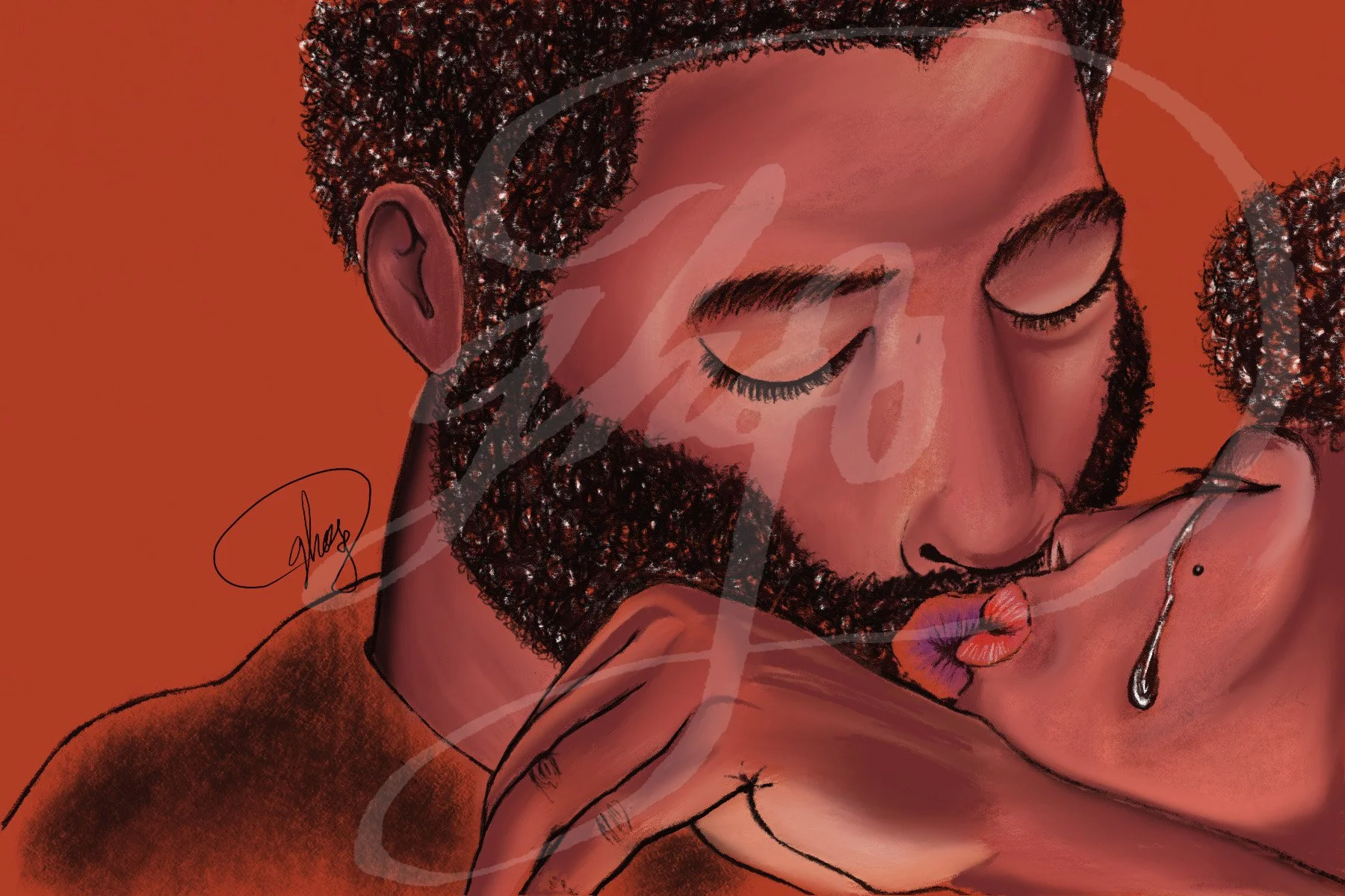 Chocolate Kissing GhosArt.jpg