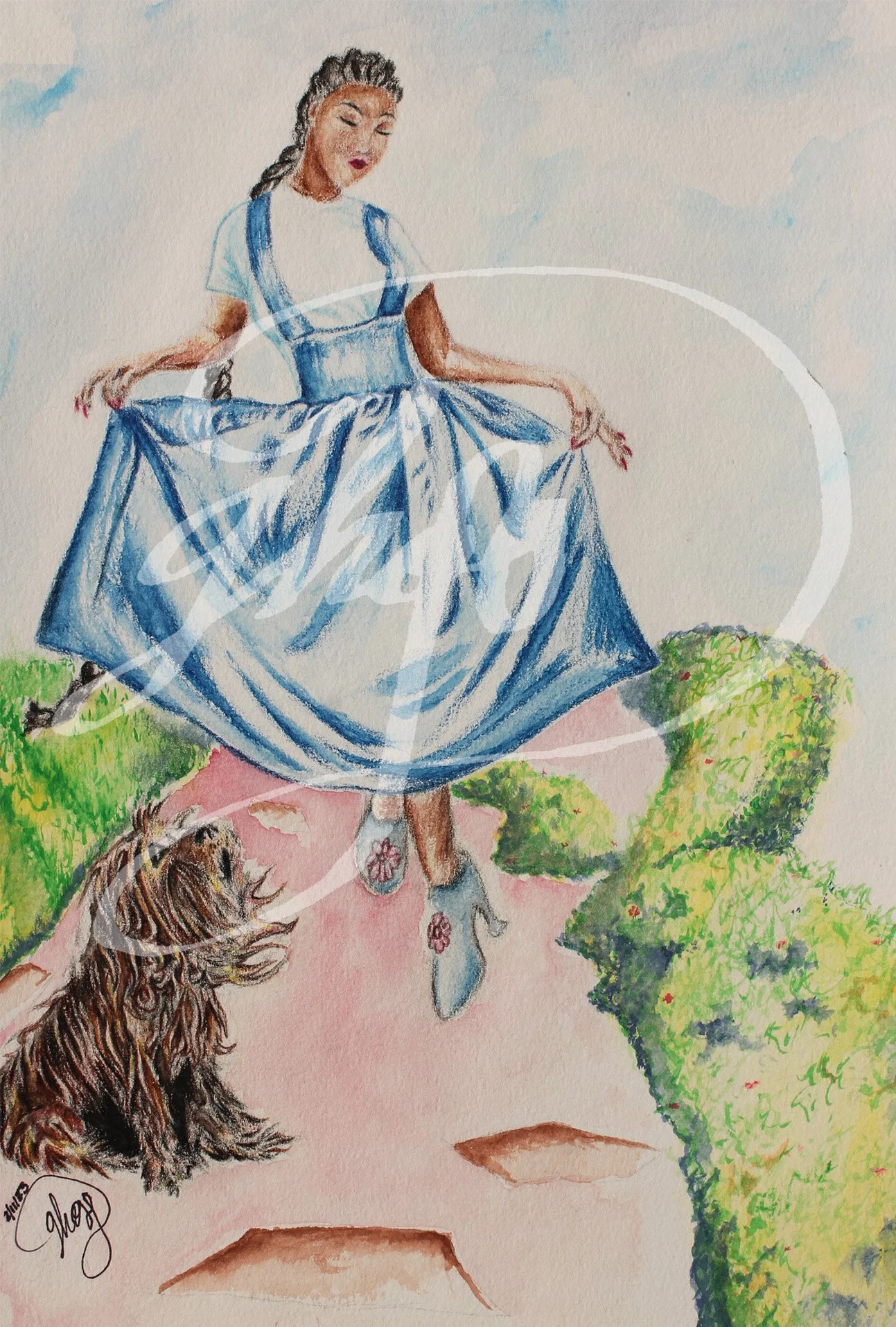 Dancing Outside-watercolor pencil.jpg