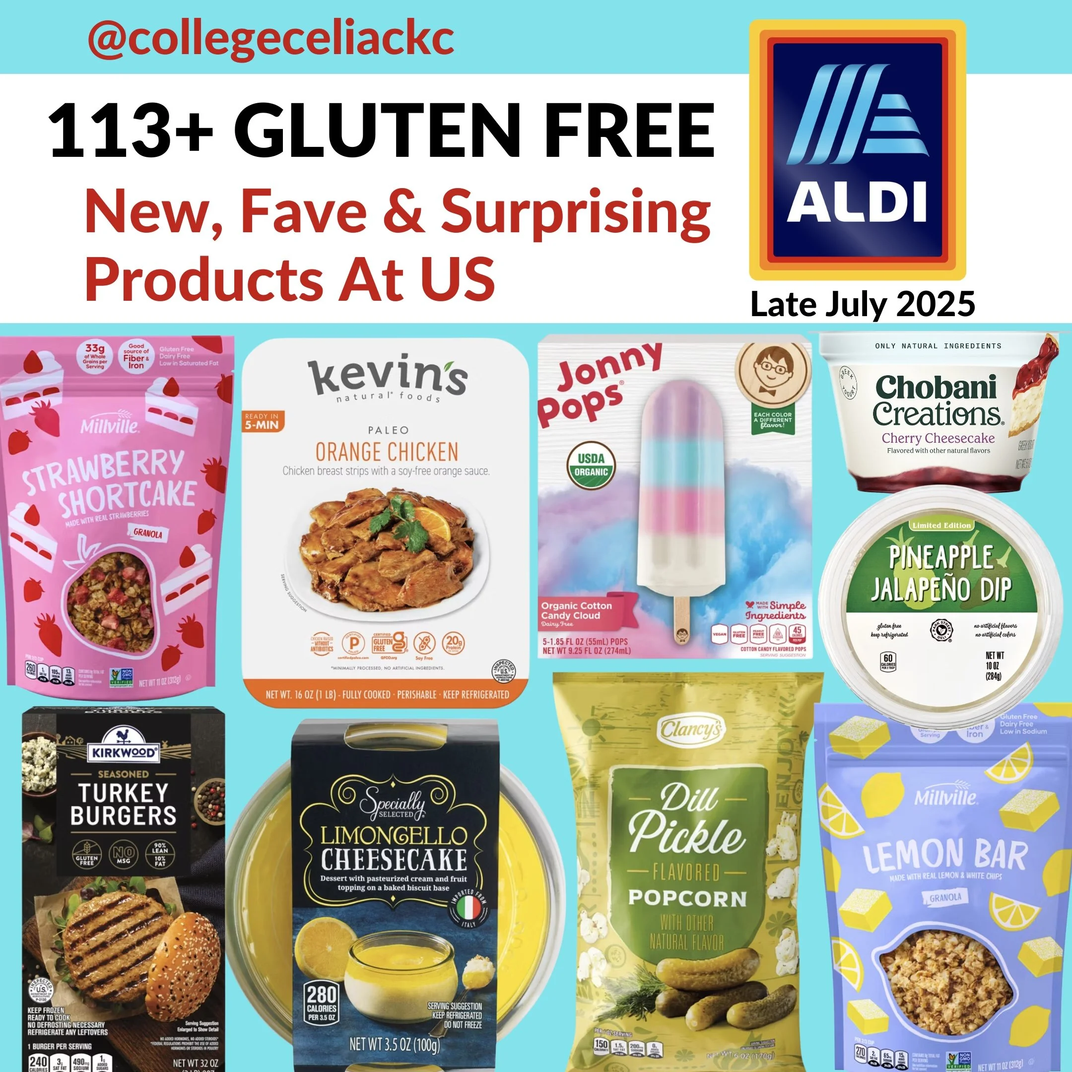 113+ Gluten Free Products at Aldi USA in Late July 2025
