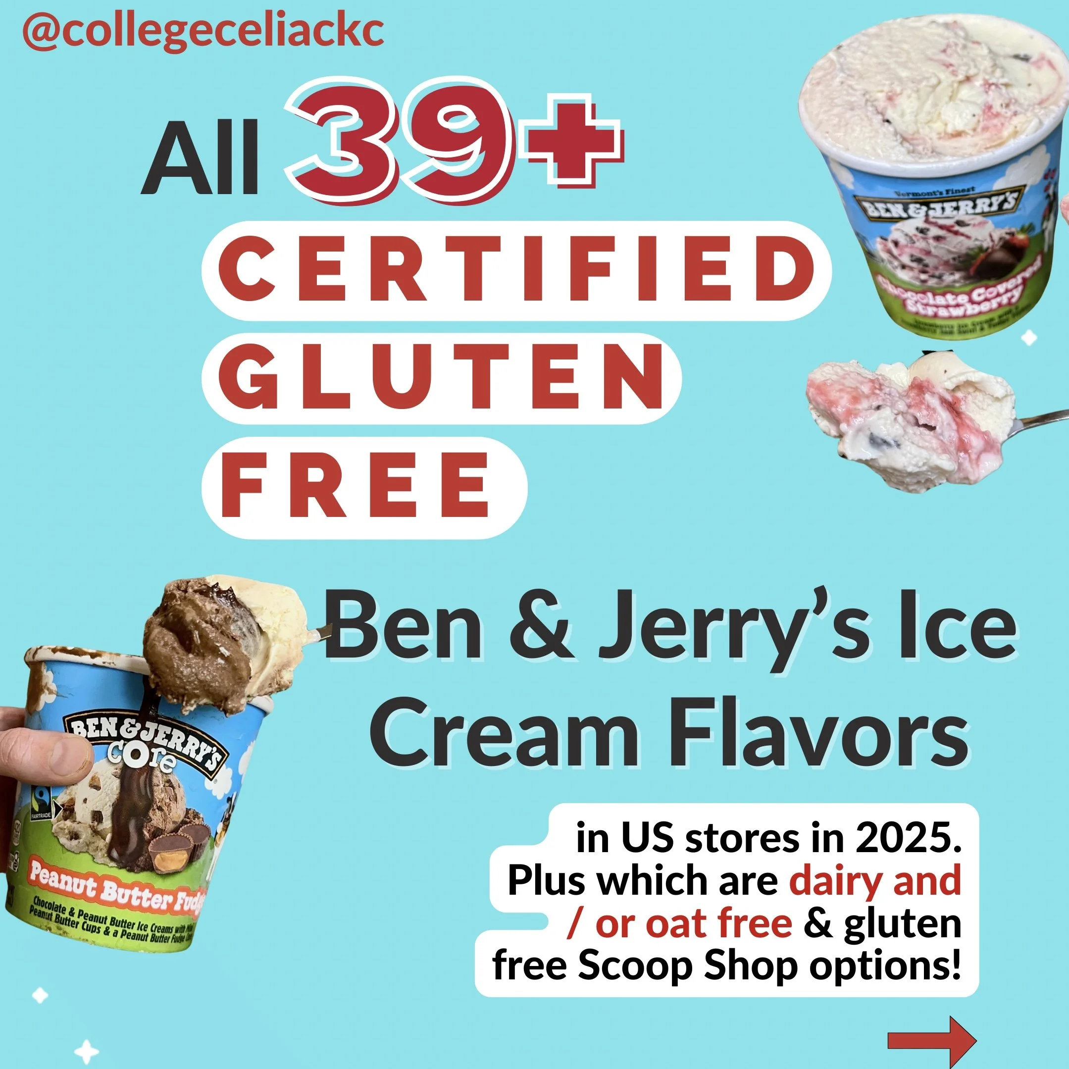 39+ Certified Gluten Free Ben & Jerry’s Ice Cream Flavors as of October 2025
