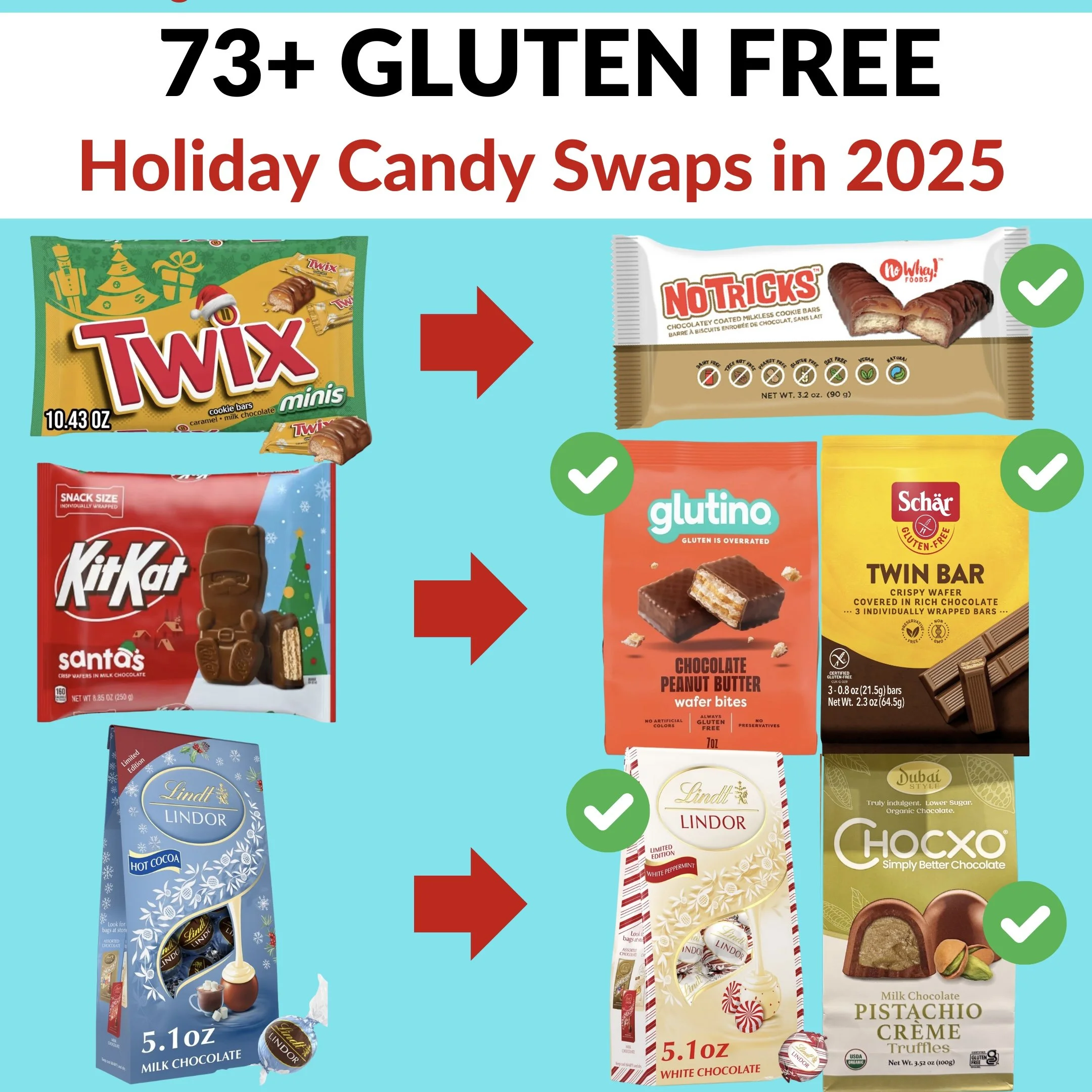 73+ Gluten Free Christmas Candy Swaps in 2025 + Dairy Free Christmas Candy