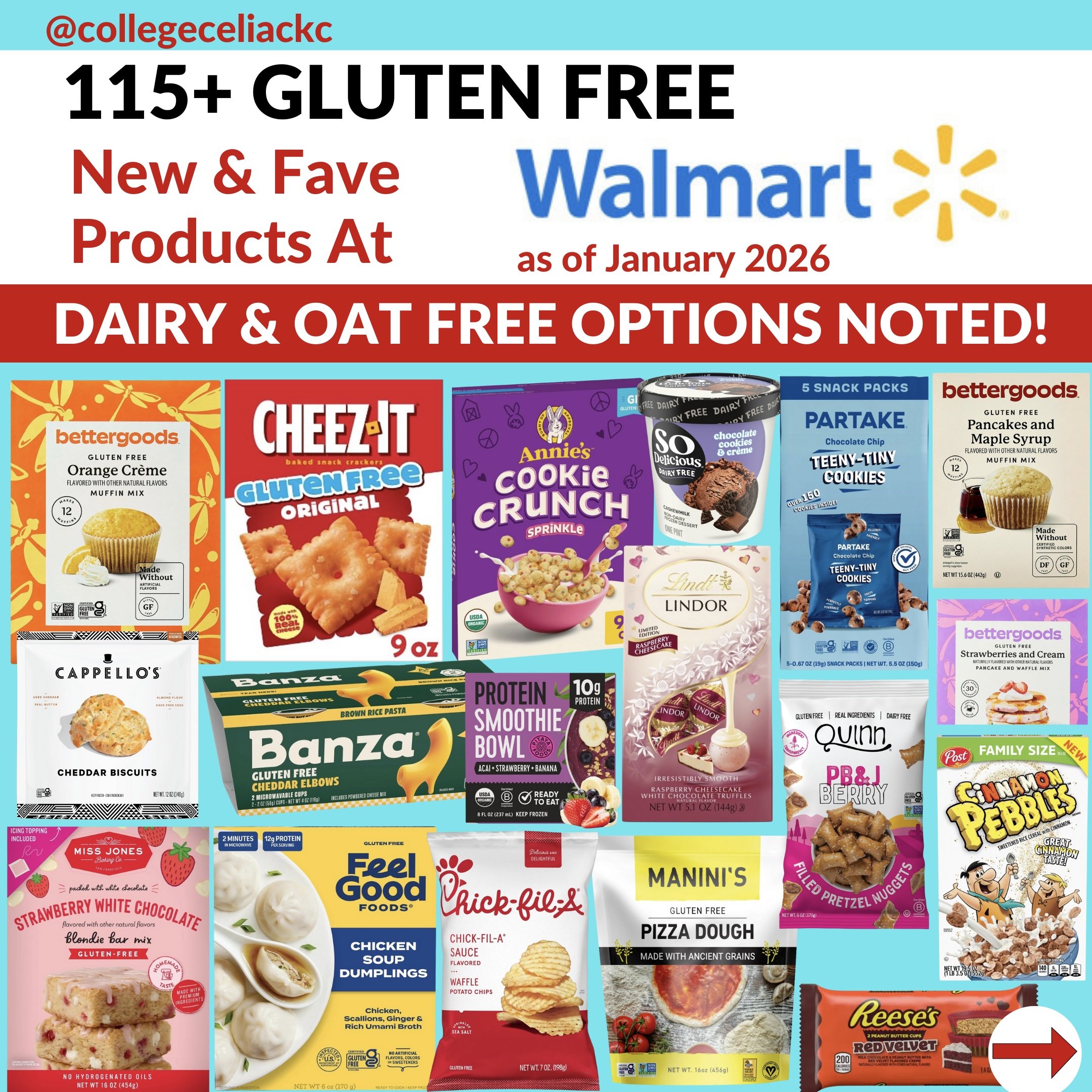115+ New & Fave Gluten Free Products at Walmart as of January 2026