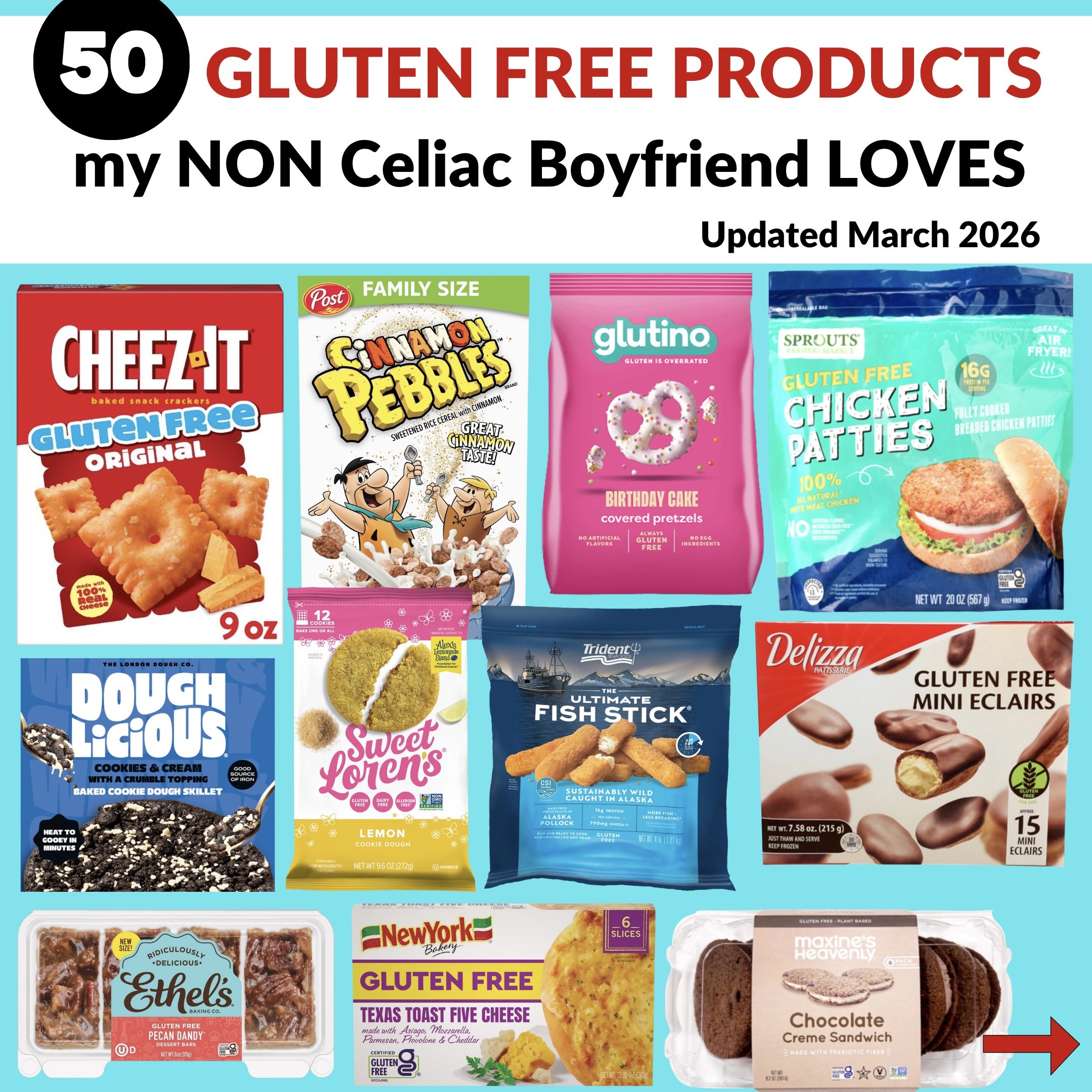 50 Gluten Free Products my Non Celiac Partner LOVES