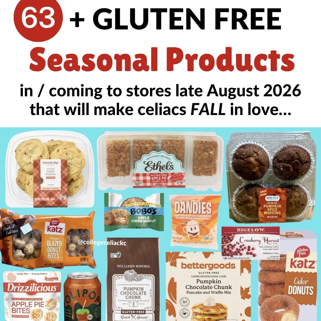 63+ Gluten Free Seasonal Products as of Late August 2026