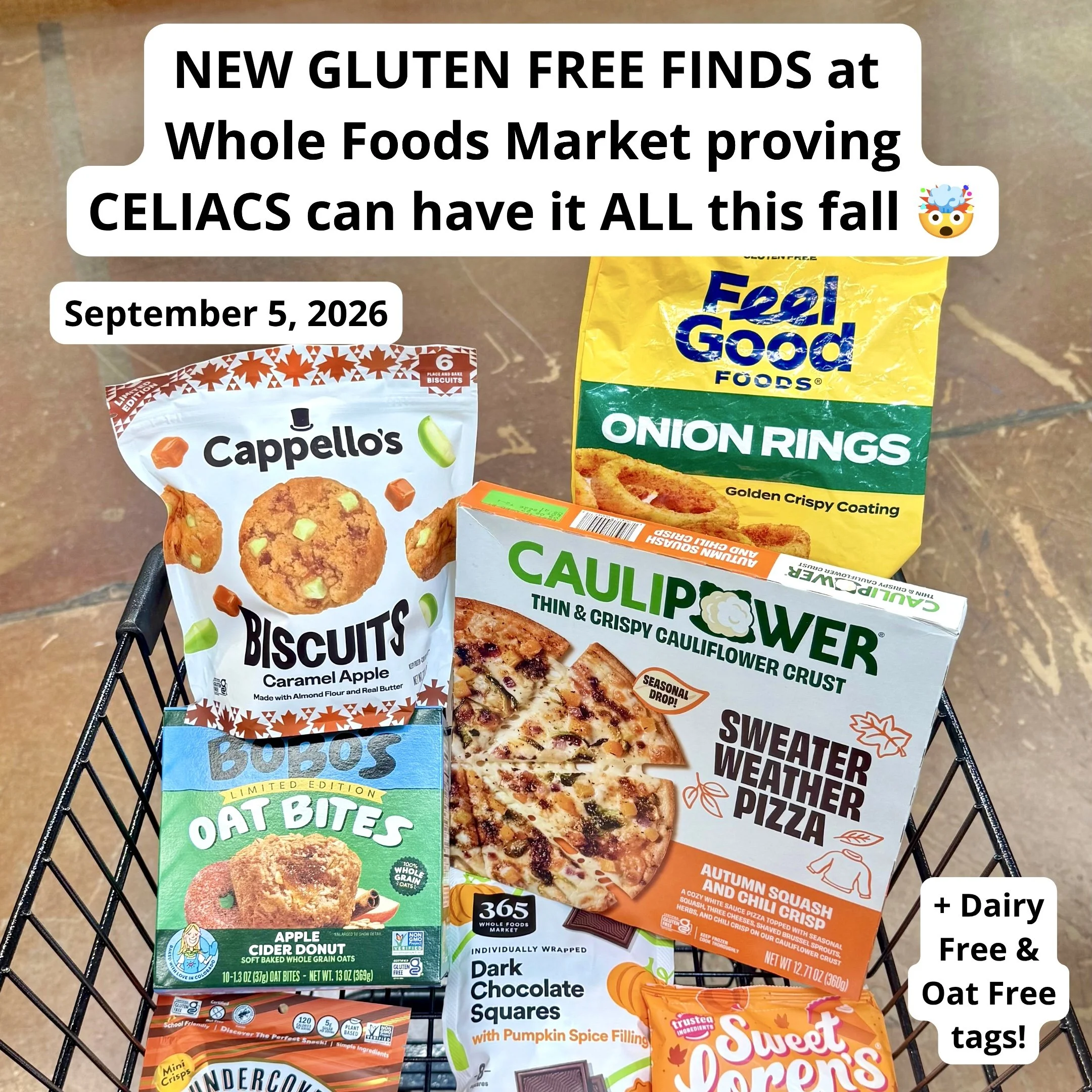20+ NEW or Surprising Gluten Free Products at Whole Foods Market in September 2026