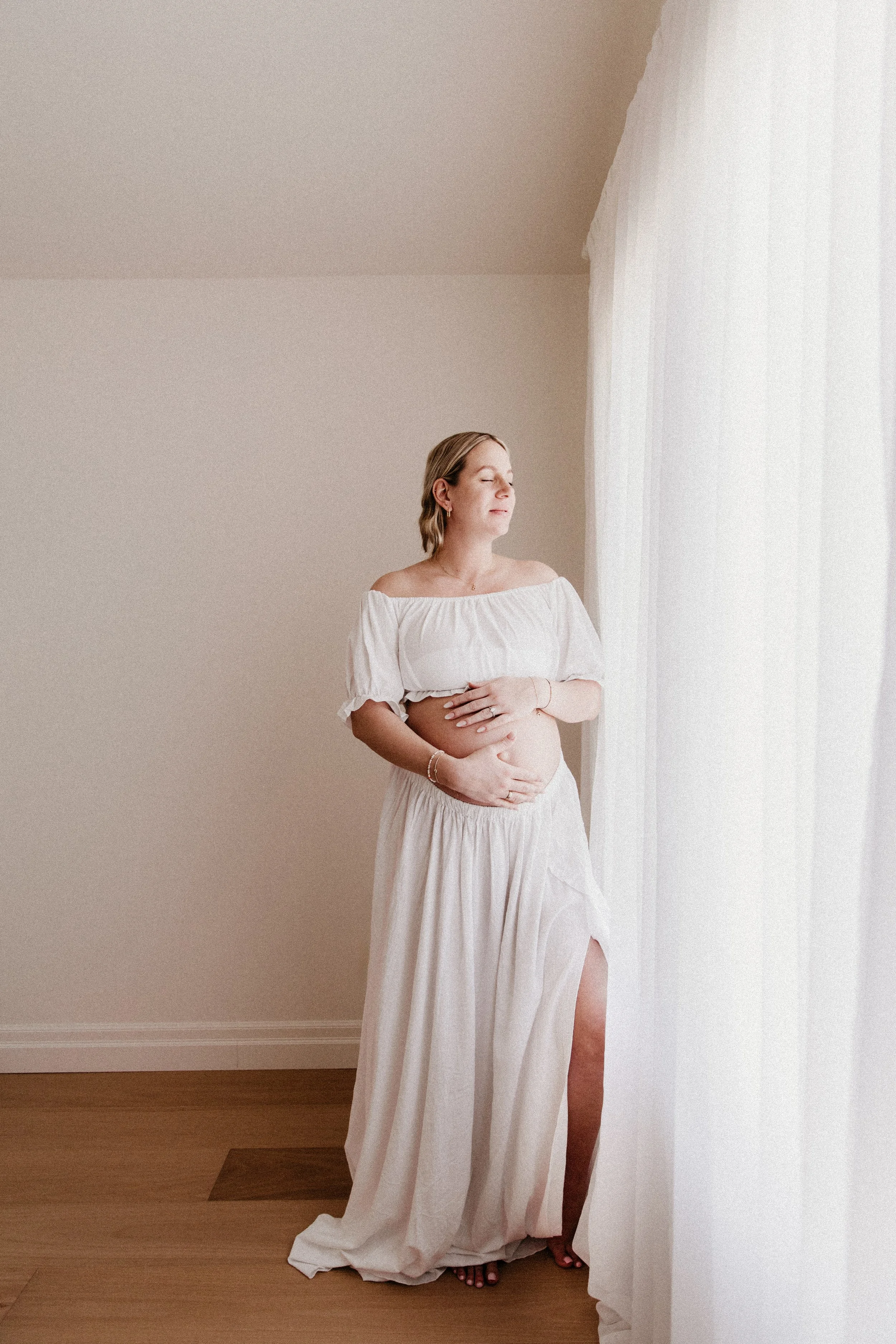 Beautiful Maternity Studio Session in Kawartha Lakes