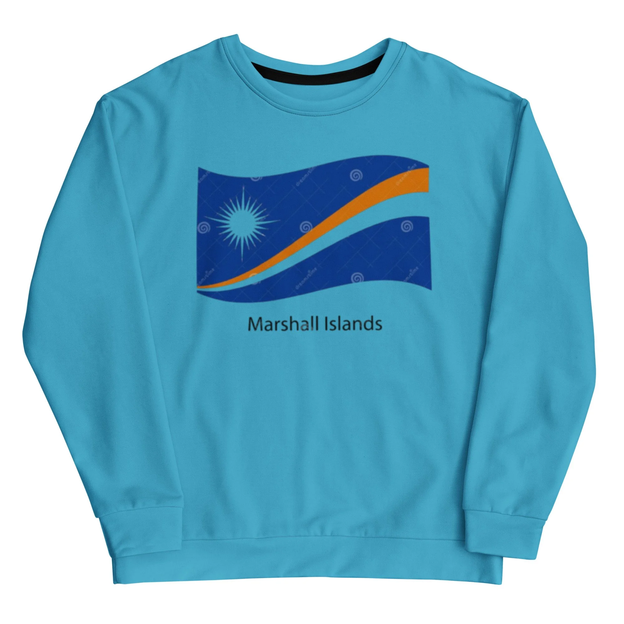 🌊 RBW Collection – Marshall Islands Flag Sweatshirt | Island Pride in Cozy Blue
