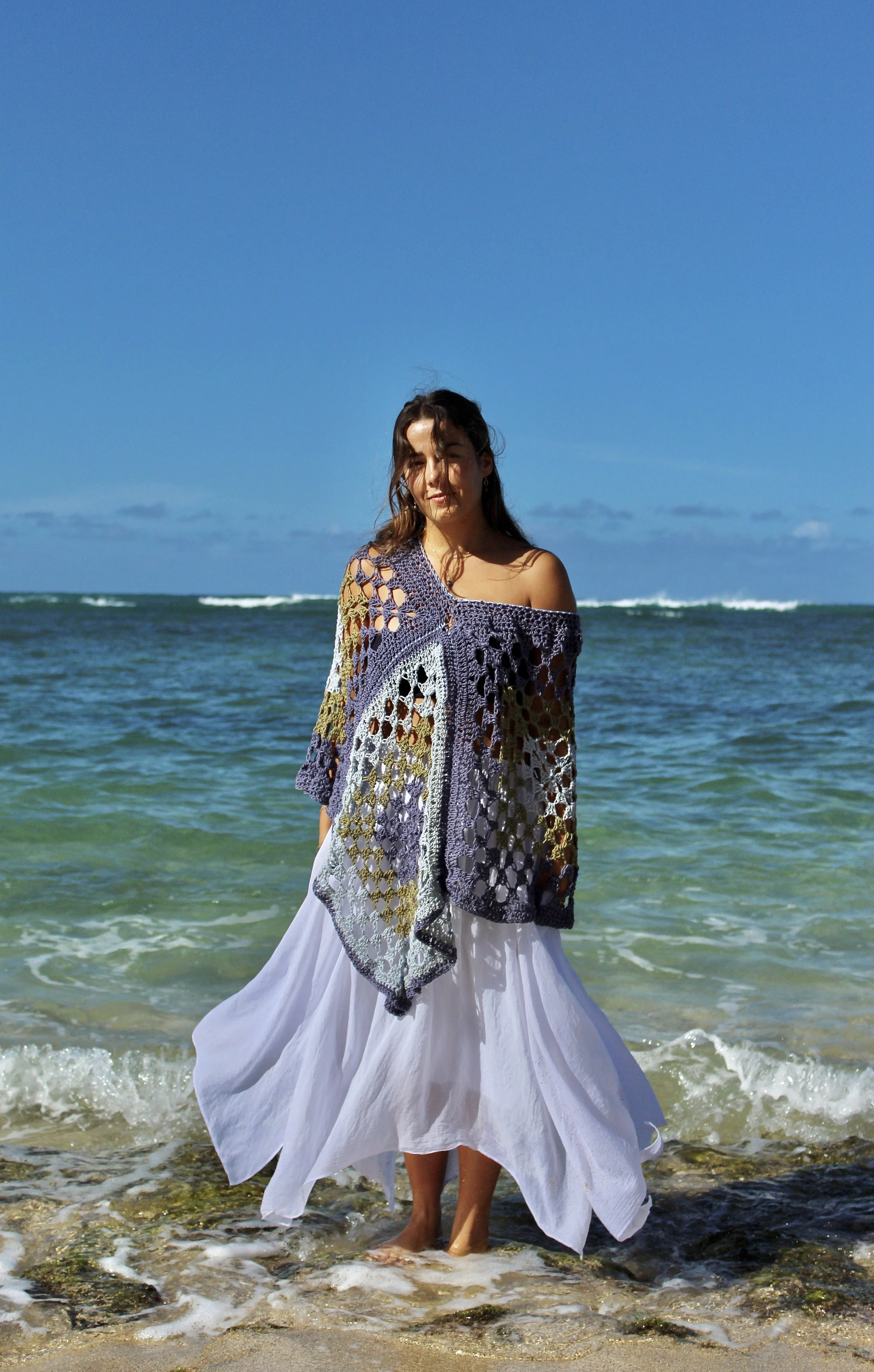 land sky & sea shawl