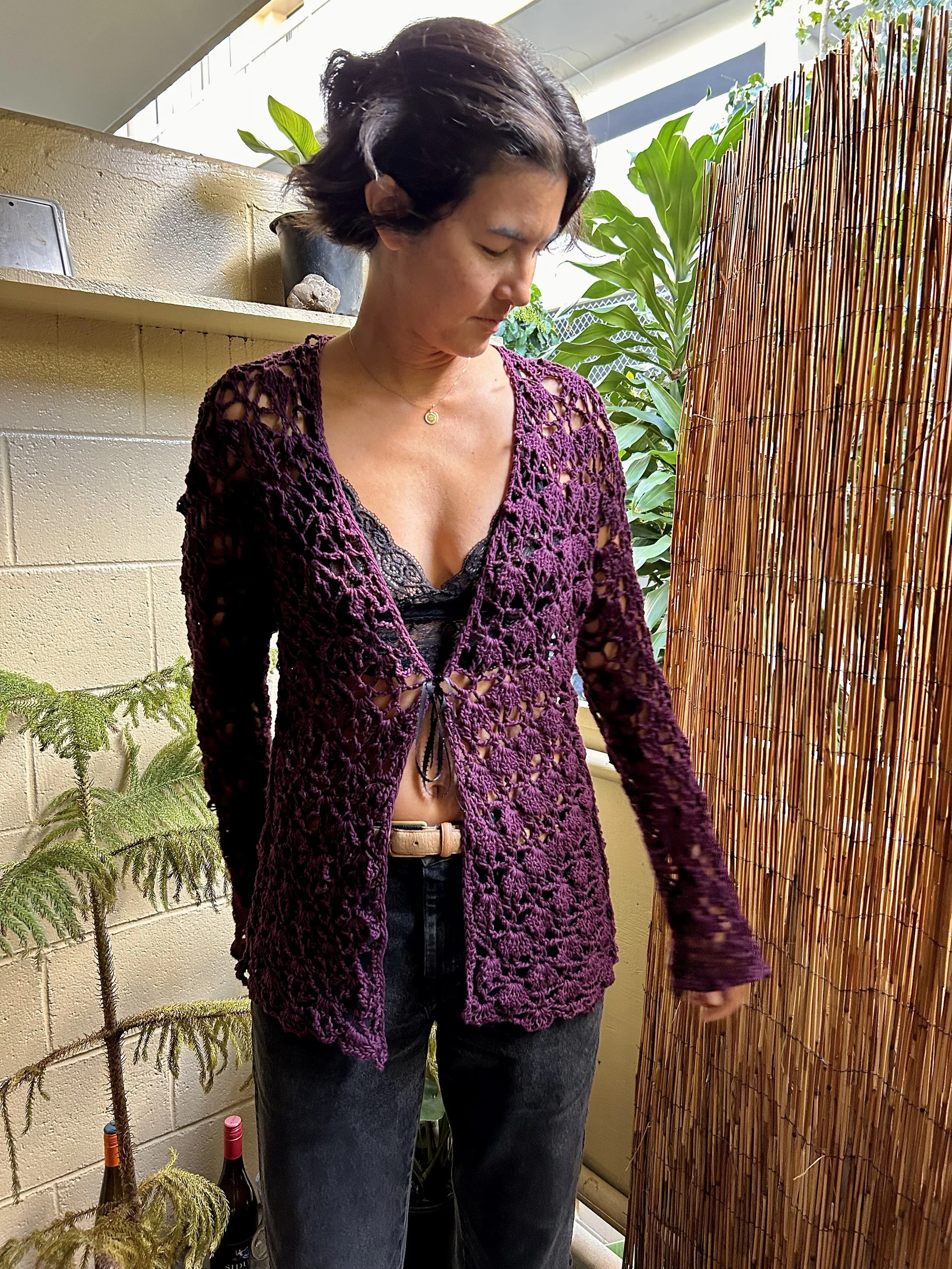 whimsical witch cardigan
