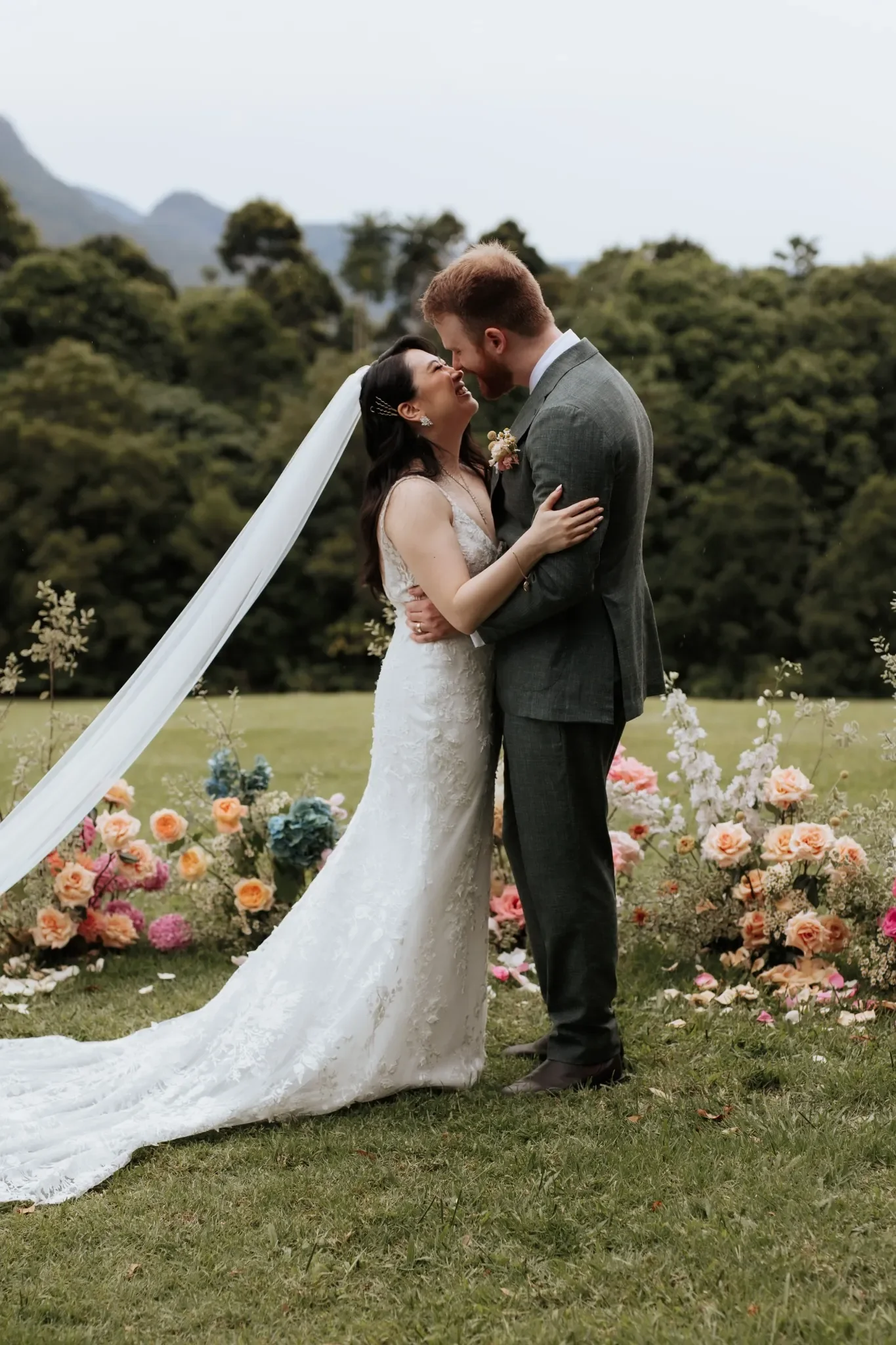 Bride and Groom at Gold Coast Hinterland wedding Ceremony